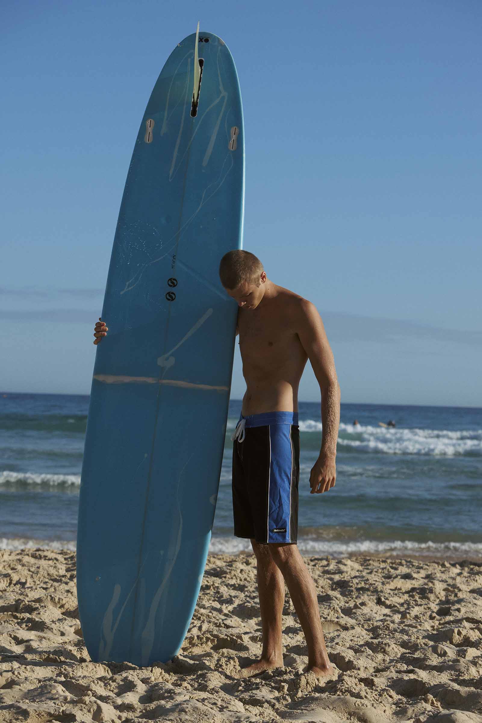 Statement Surf 20" Boardshort Black/Blue
