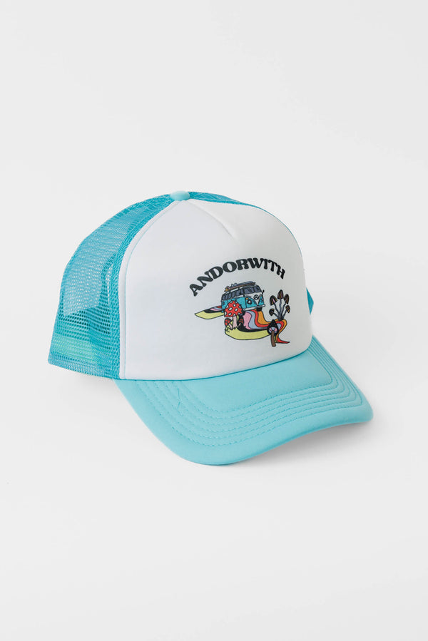 blue-white-trucker-hat-kombi-andorwith-surf-skate-wear-Australia