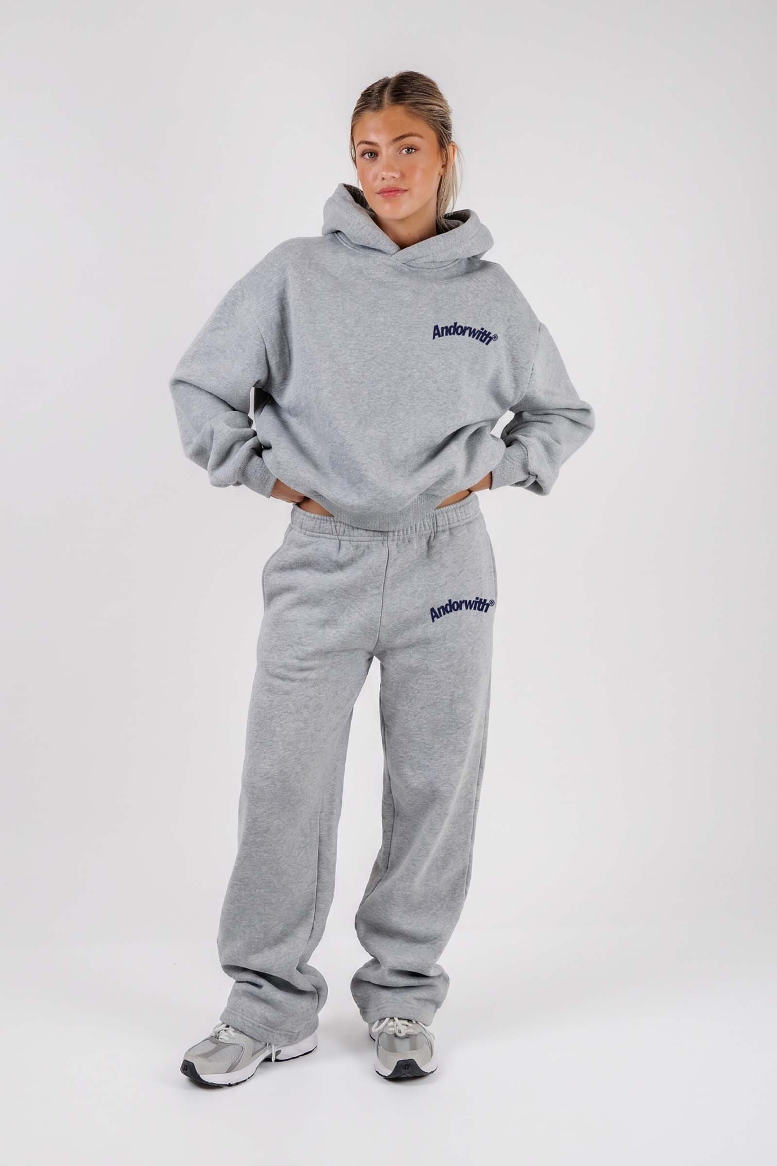 Swoop Track Pants Grey Marle