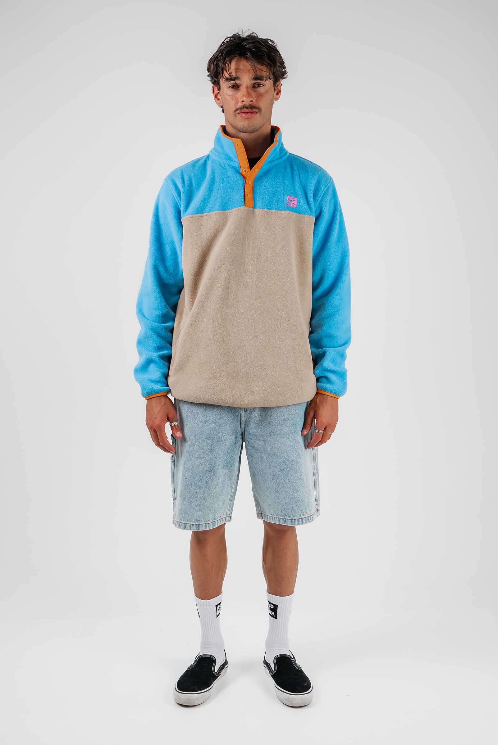 Campfire 1/4 Snap Polar Fleece Pullover Blue