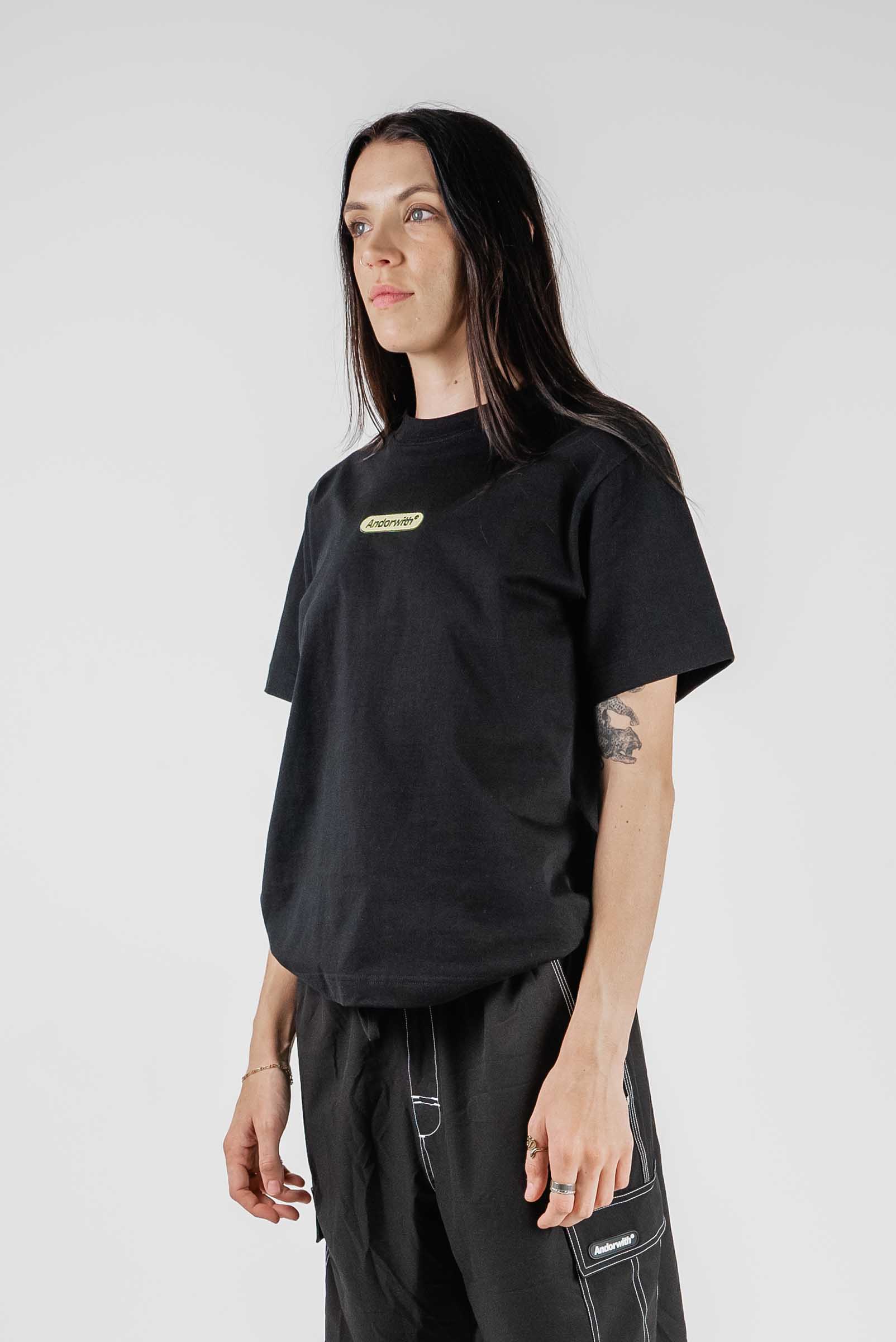 Green Pill Box Tee Black