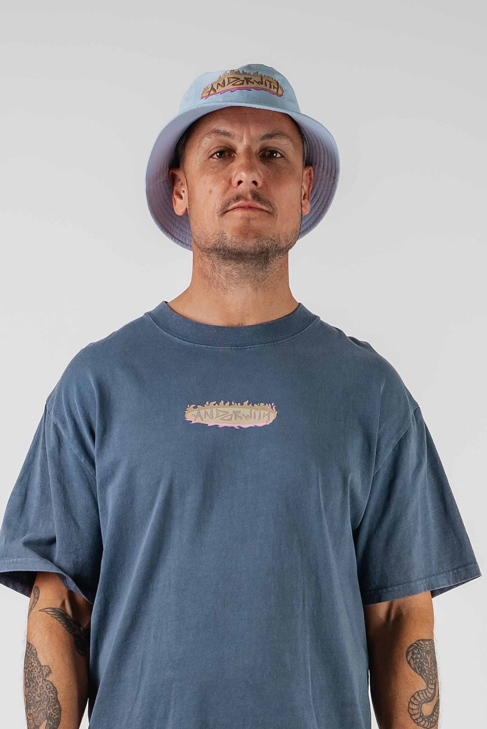 On Fire Bucket Hat Blue