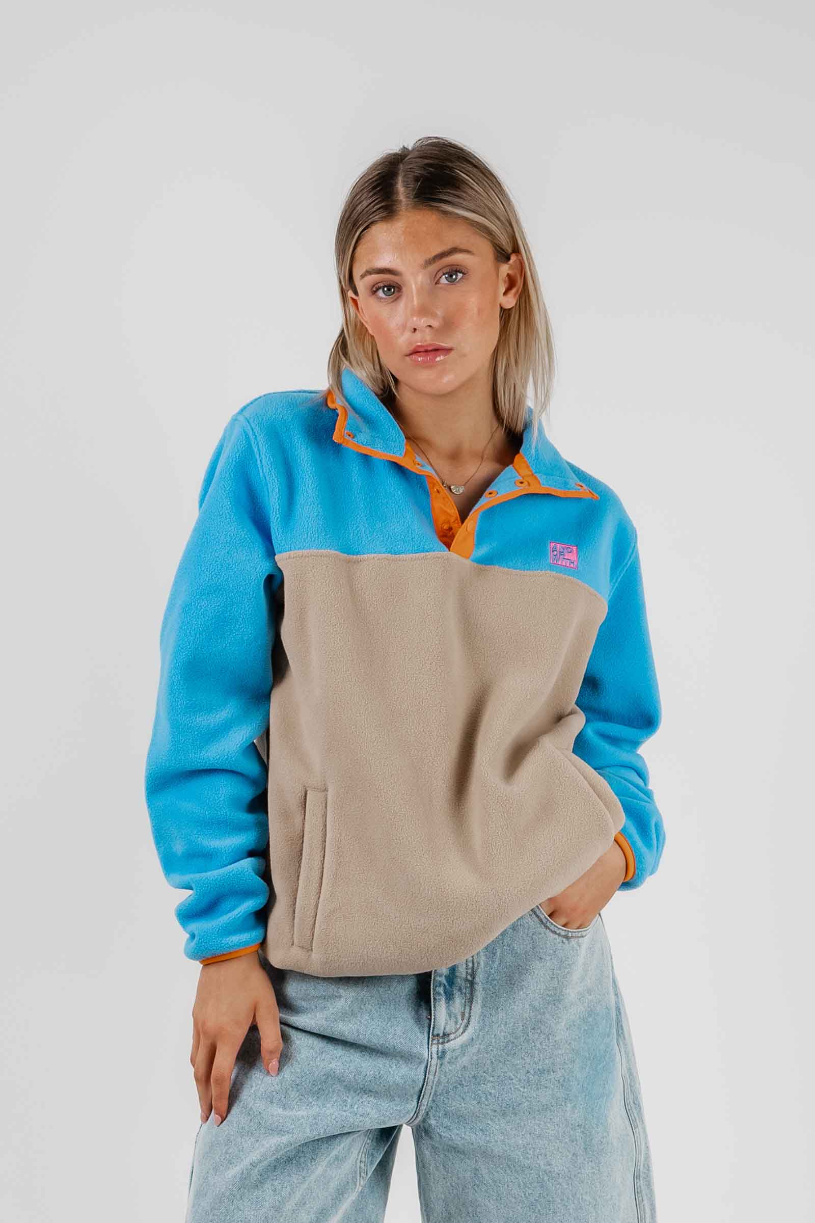 Campfire 1/4 Snap Polar Fleece Pullover Blue
