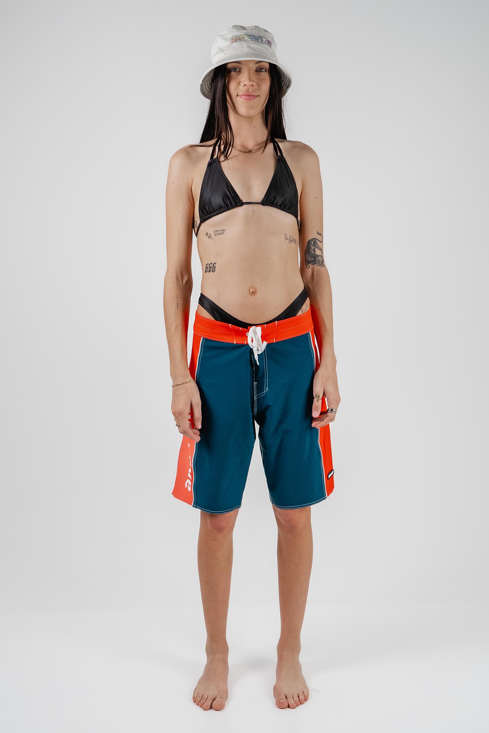 Statement Surf 20" Boardshort Navy/Red