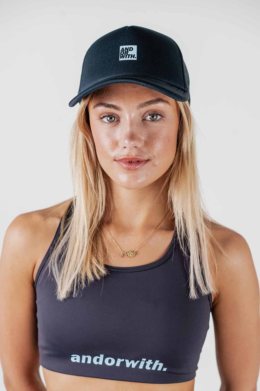 Logo Foam Trucker Hat Navy