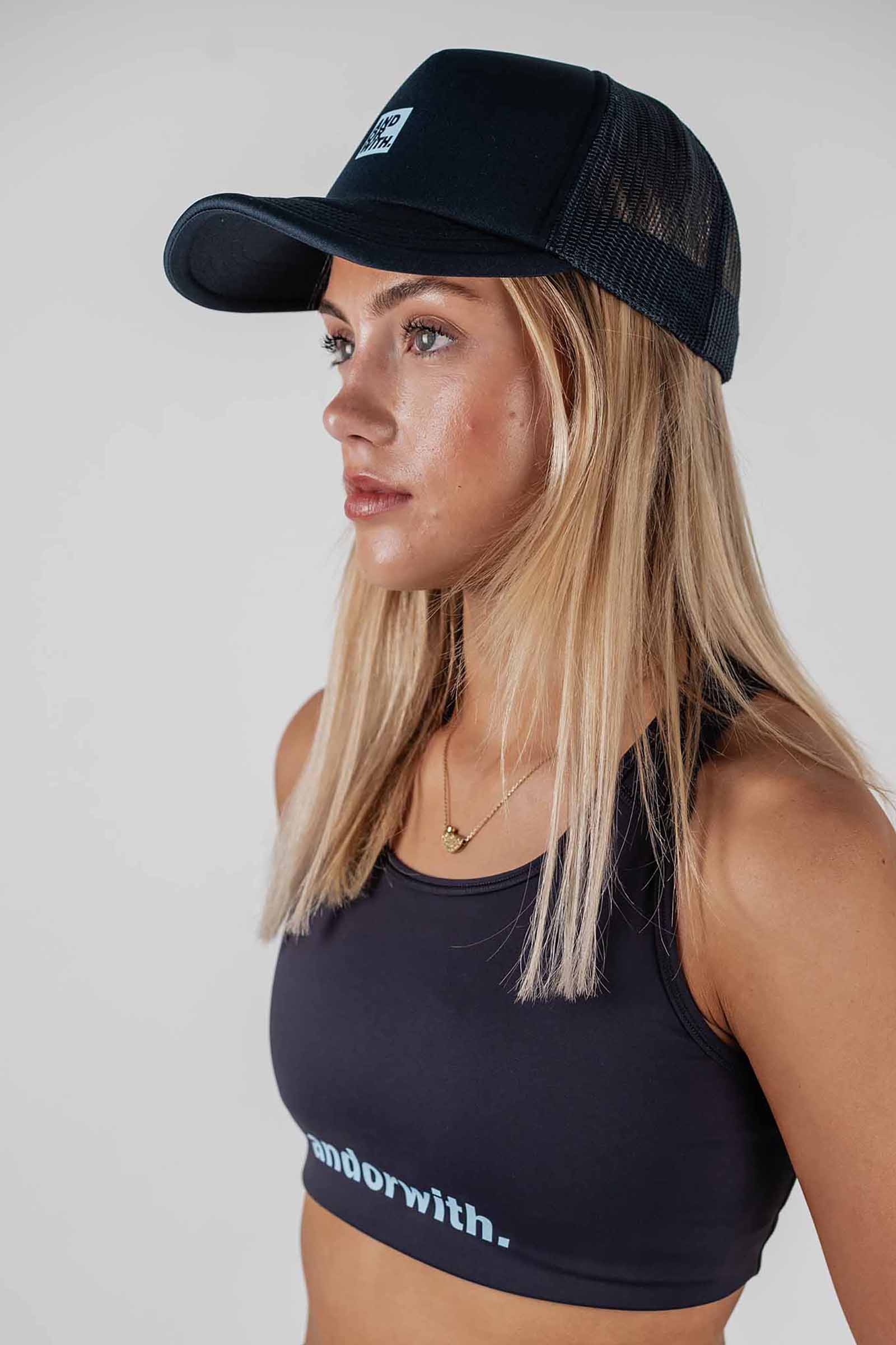 Logo Foam Trucker Hat Navy