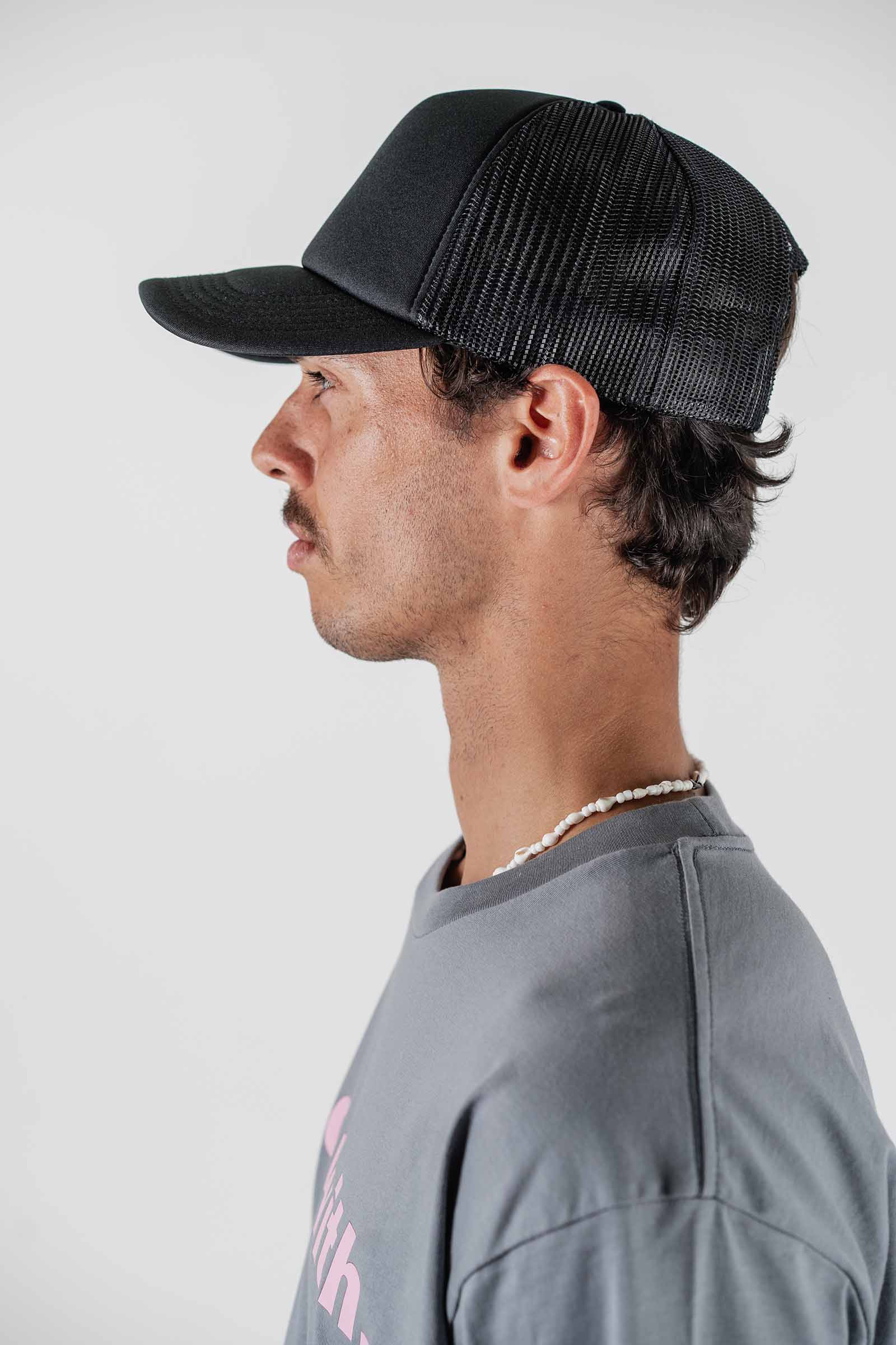 Logo Foam Trucker Hat Black