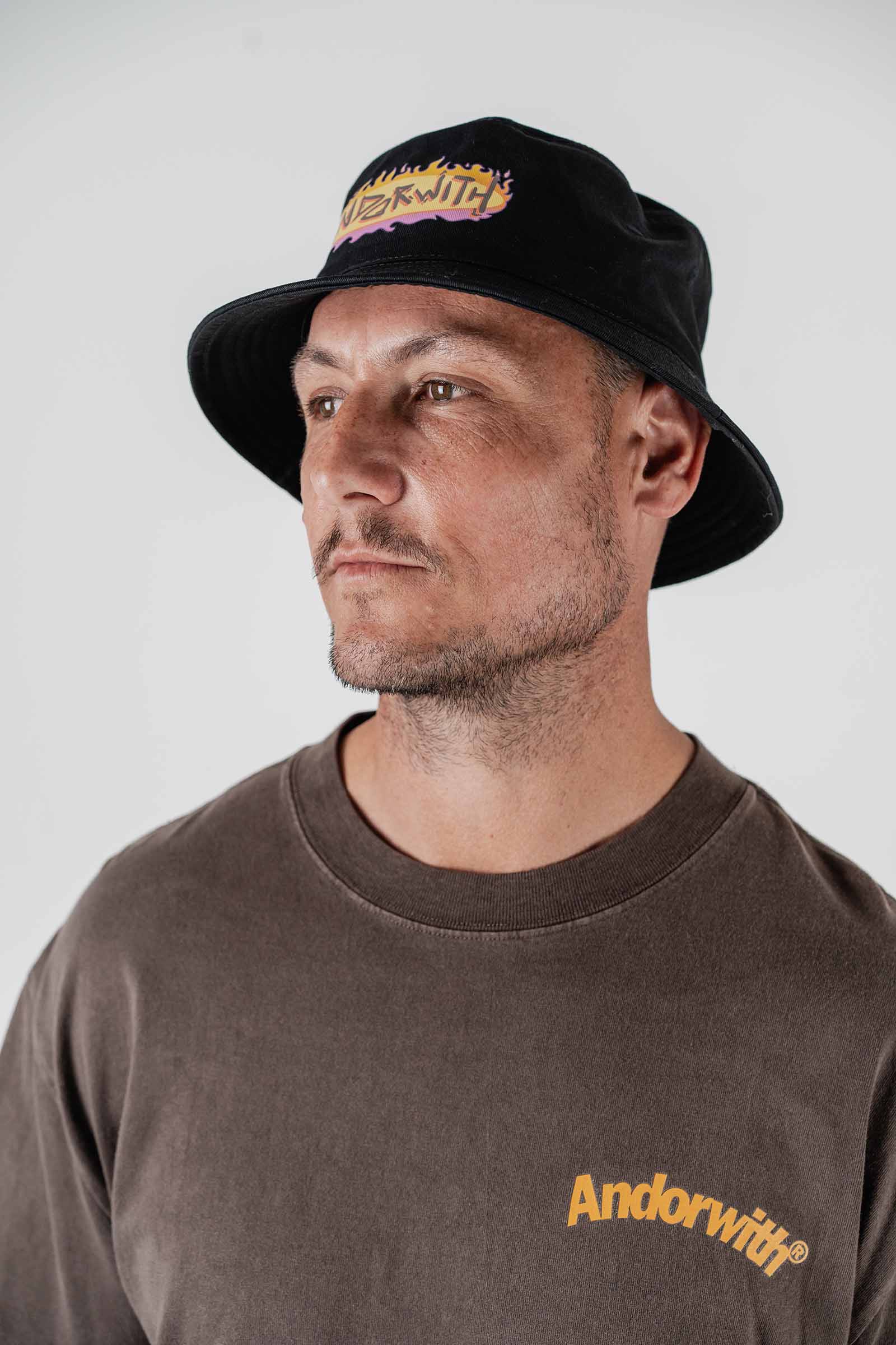 On Fire Bucket Cap Black