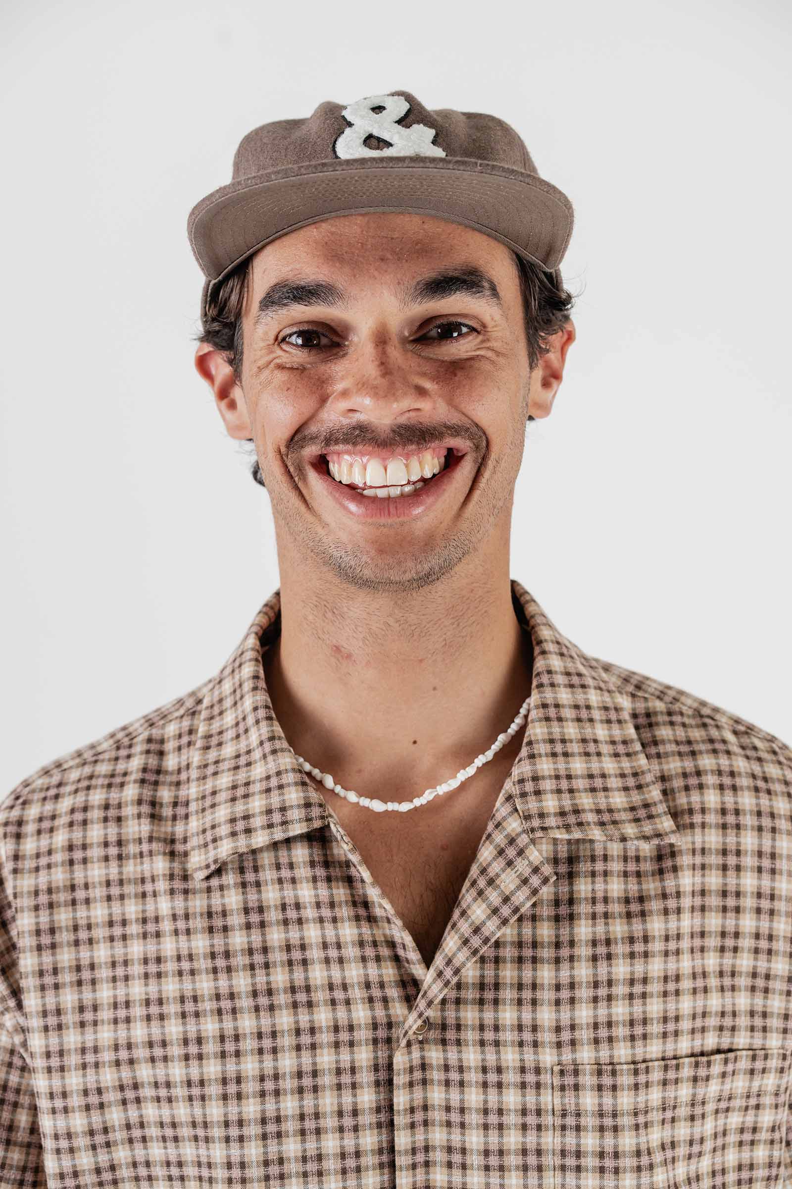 Team Wool Baseball Cap Coffee