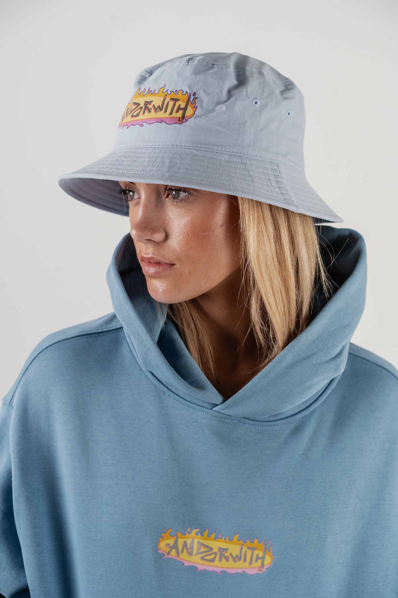 On Fire Bucket Hat Blue