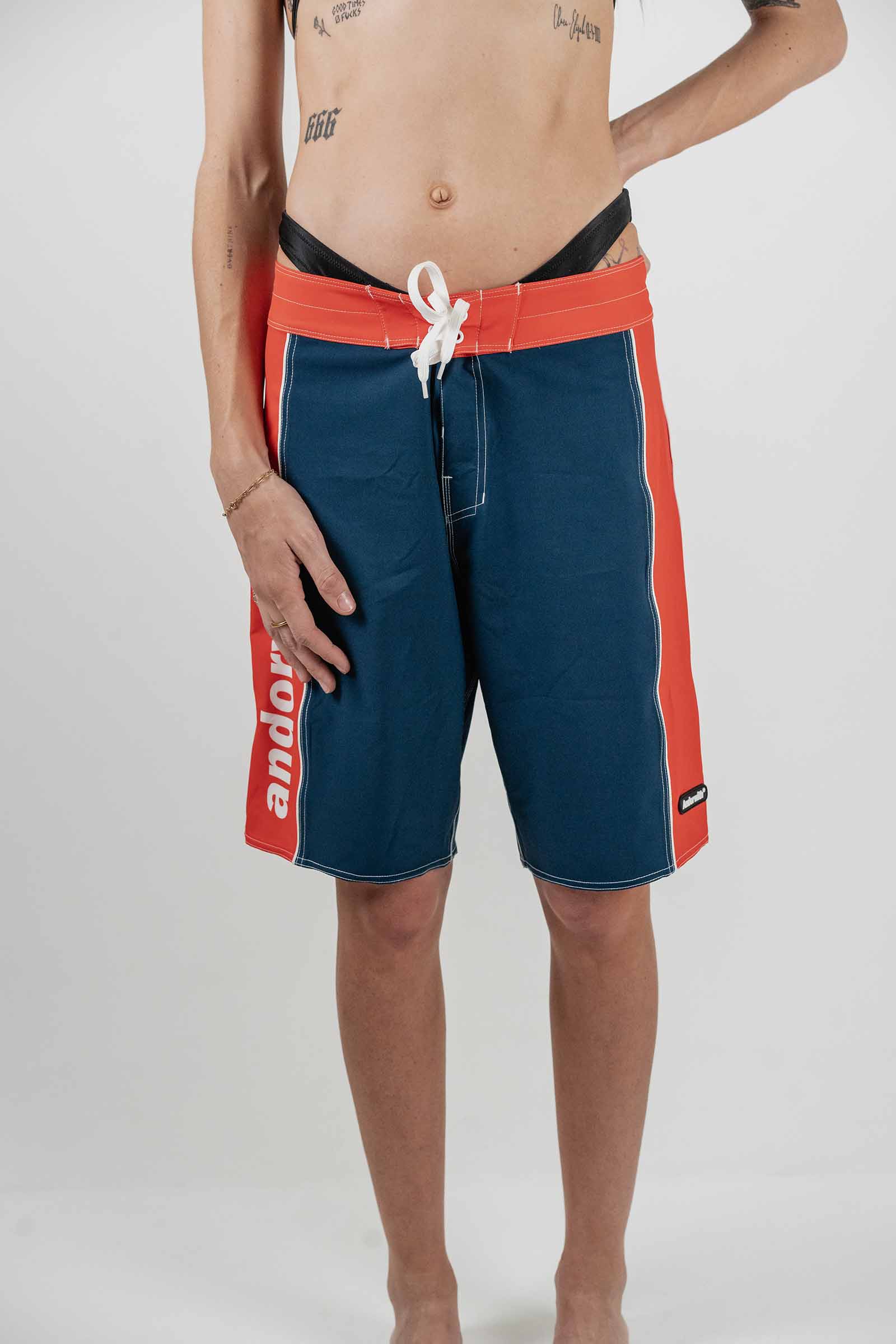 Statement Surf 20" Boardshort Navy/Red