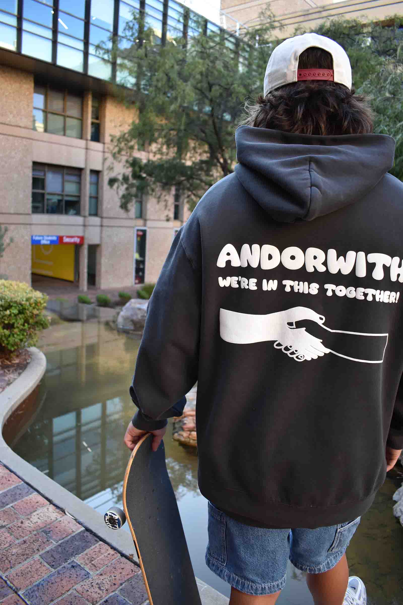 We're In This Together Hoodie Faded Black