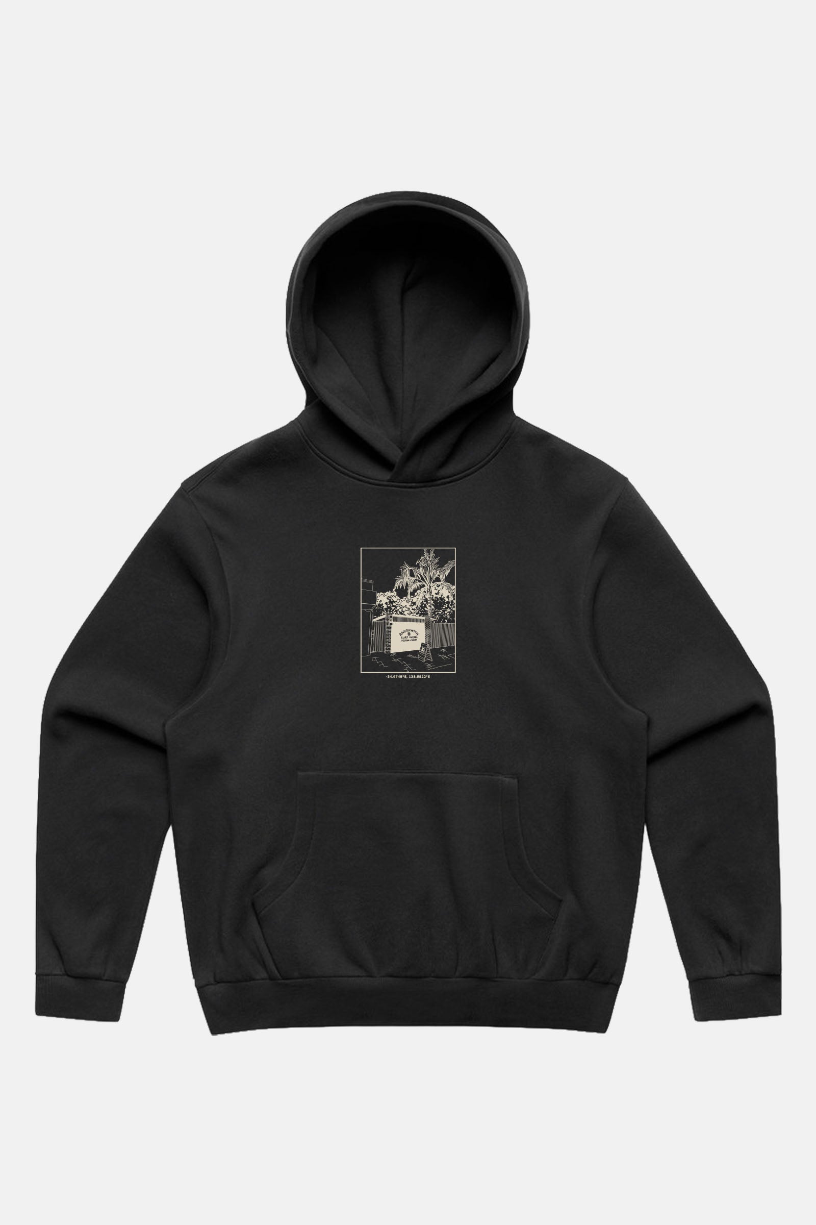 Garage Shop Box Fit Hoodie Black