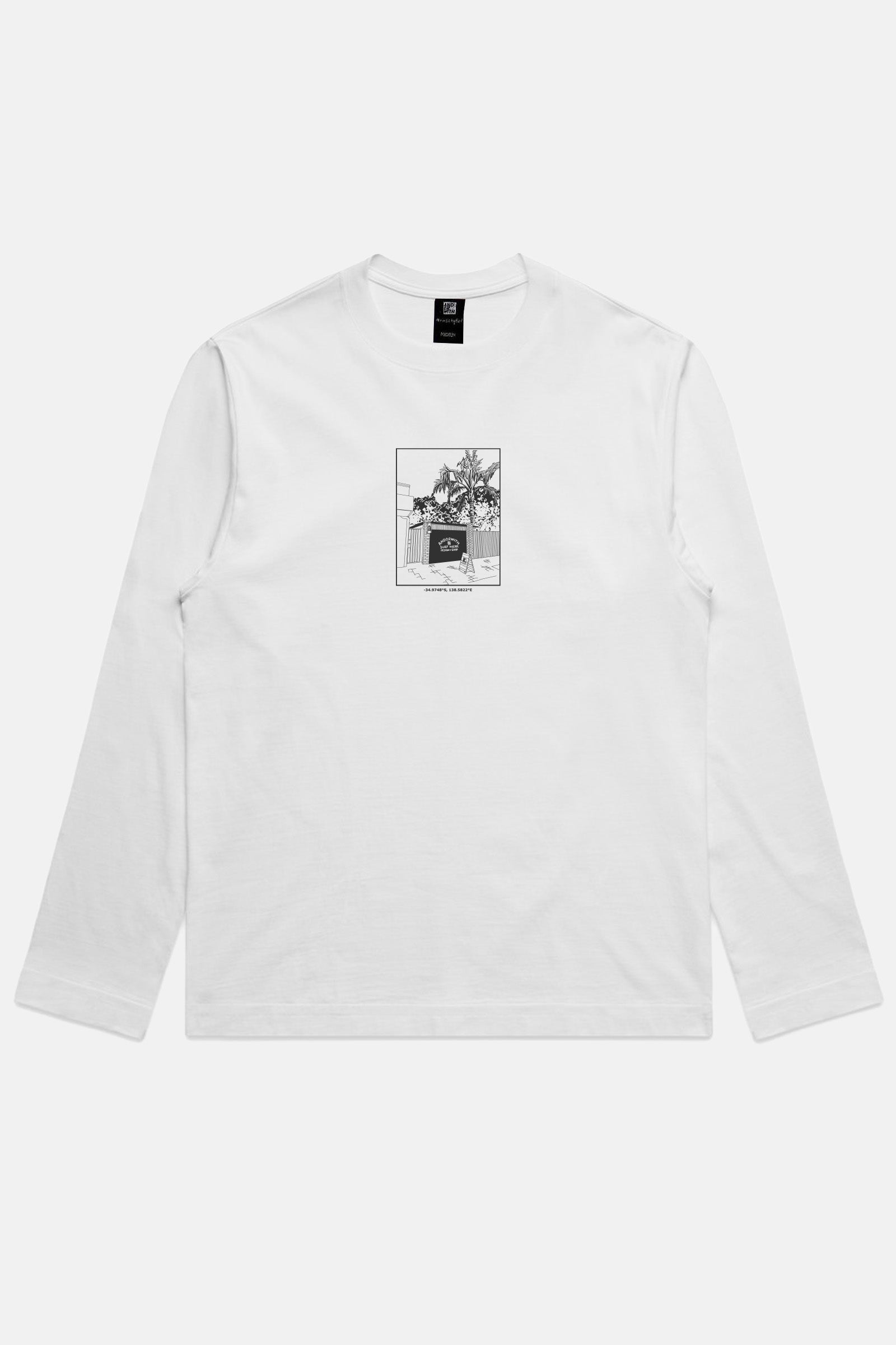 Garage Shop Box Fit L/S Tee White