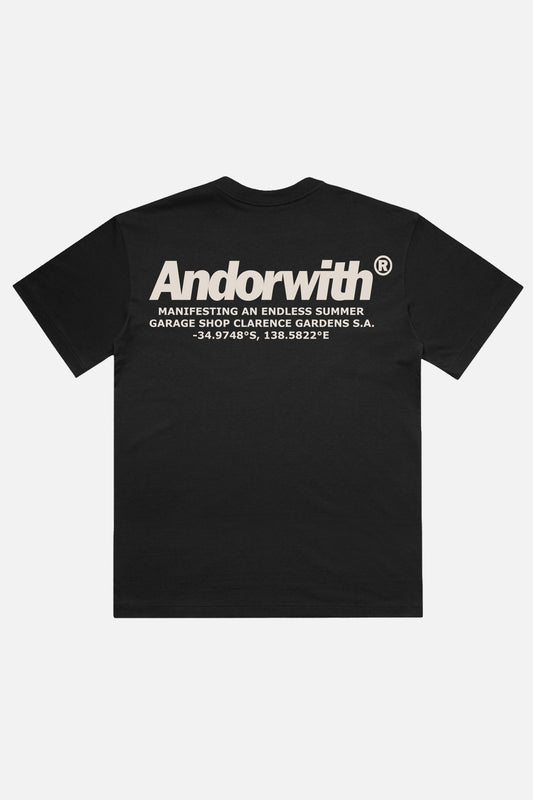 Garage Shop Box Fit Tee Black