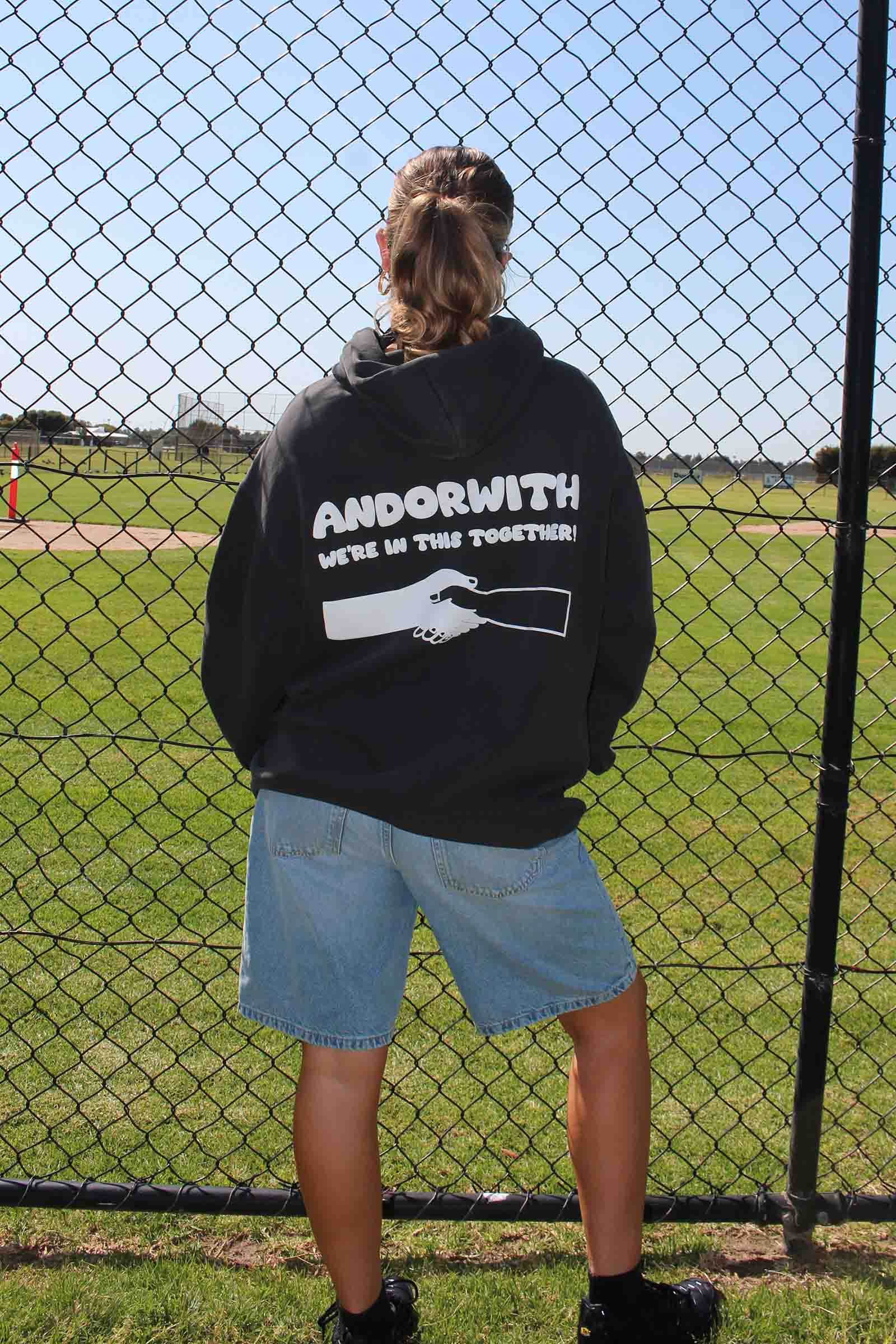 We're In This Together Hoodie Faded Black