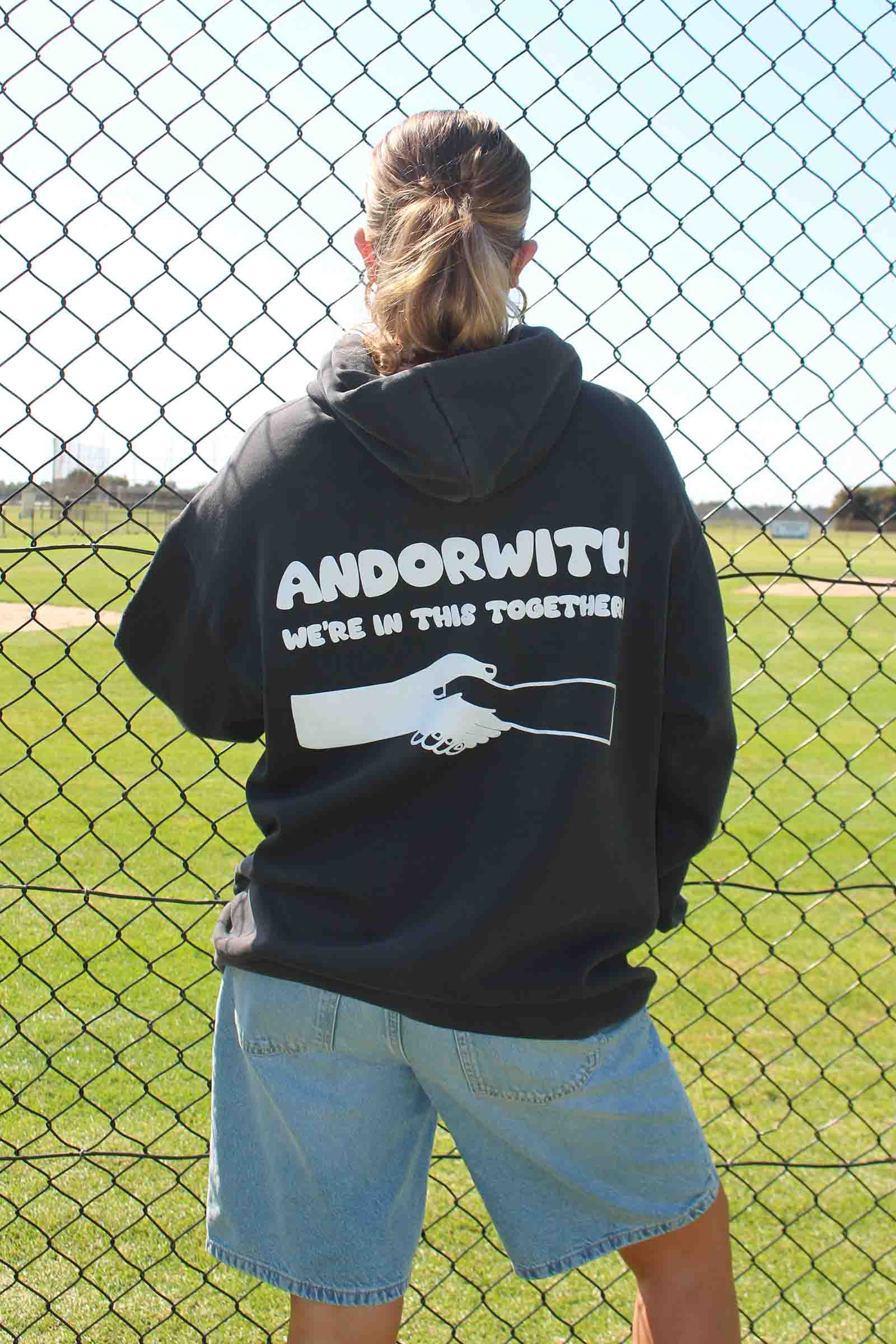 We're In This Together Hoodie Faded Black
