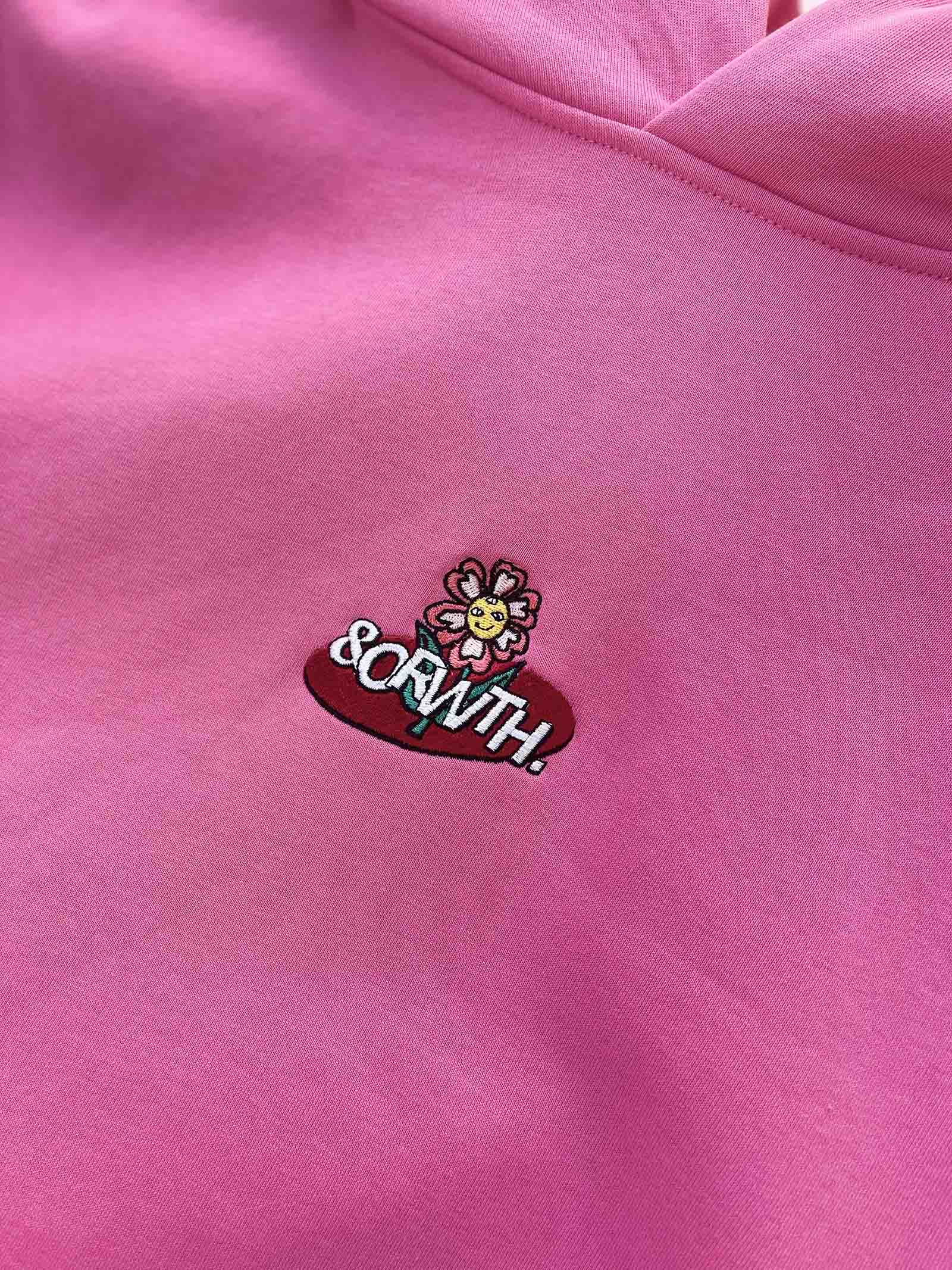 Trippy Flower Hoodie Pink