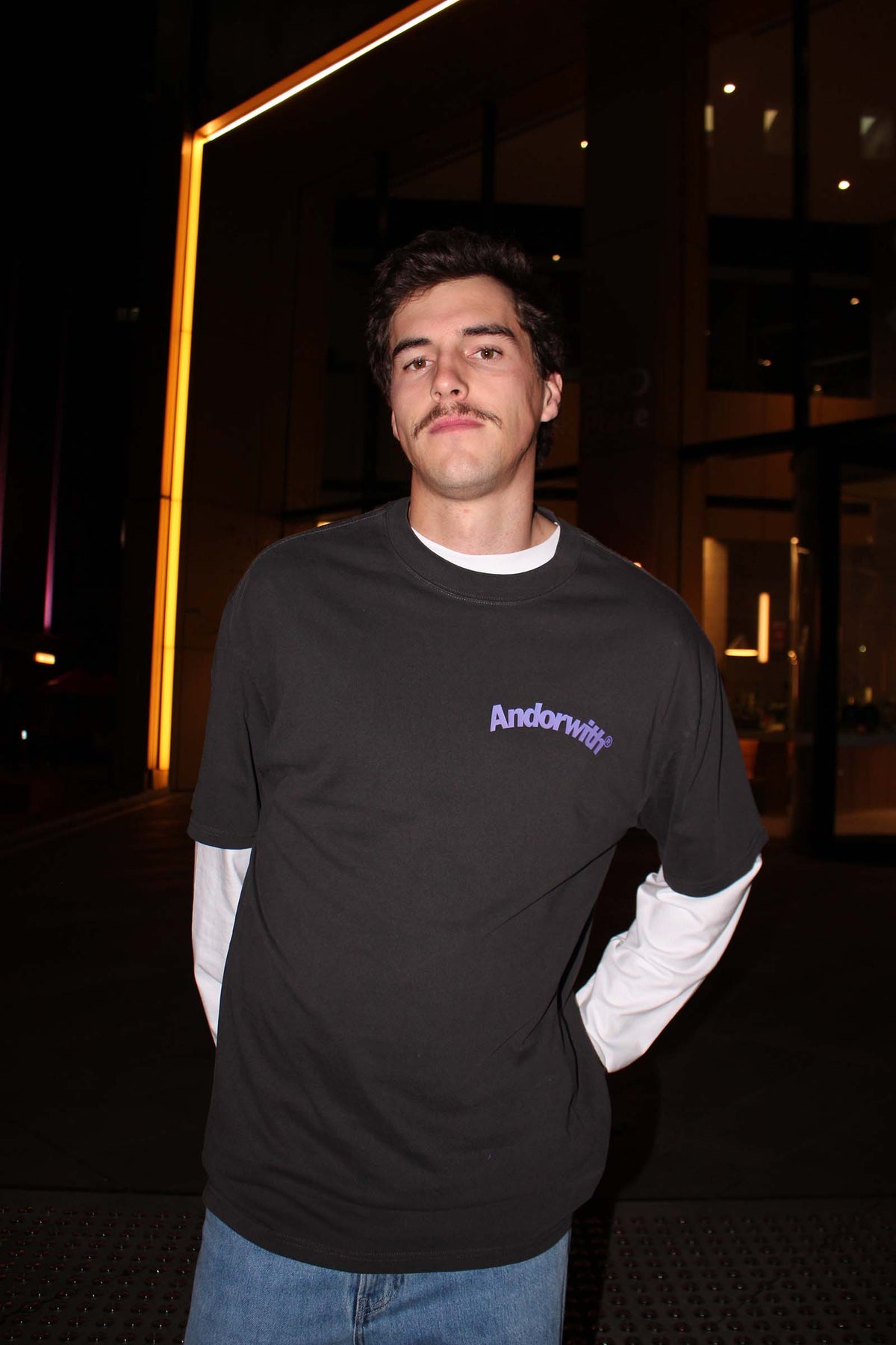 Swoop Oversized Tee Black
