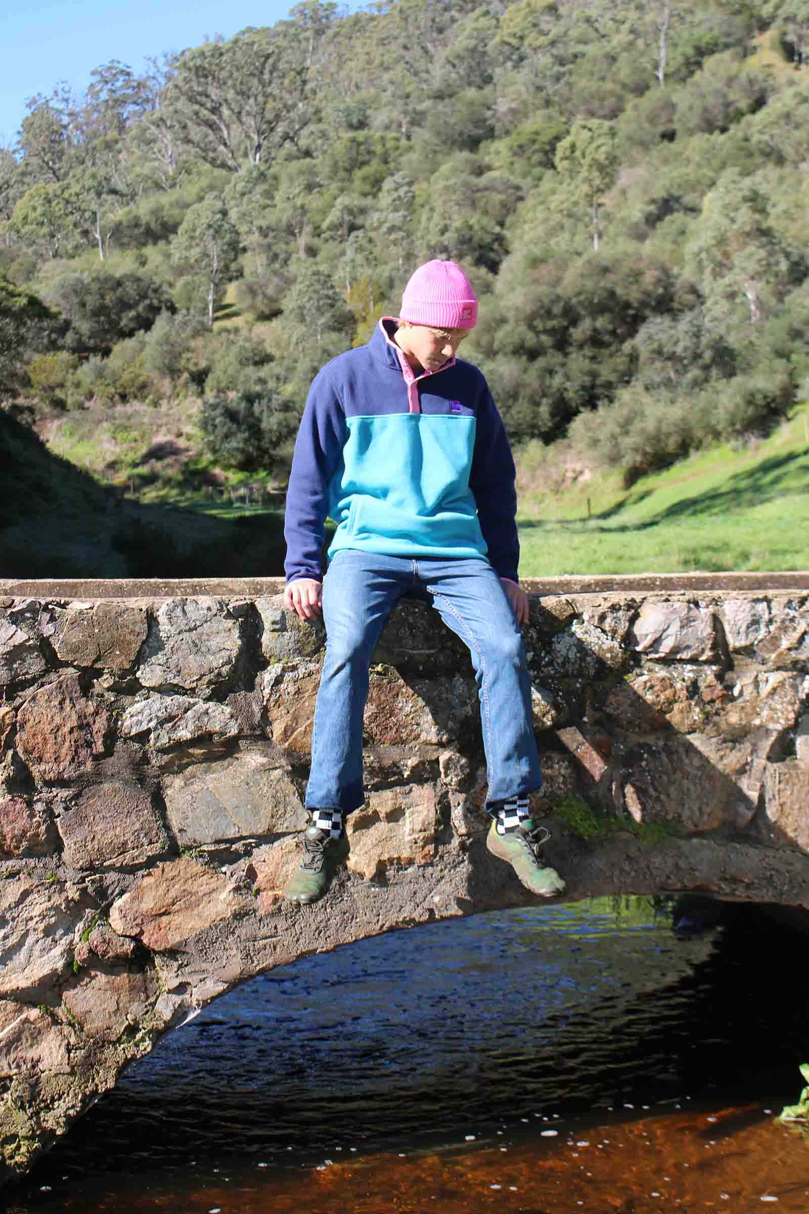 Campfire 1/4 Snap Polar Fleece Pullover Aqua