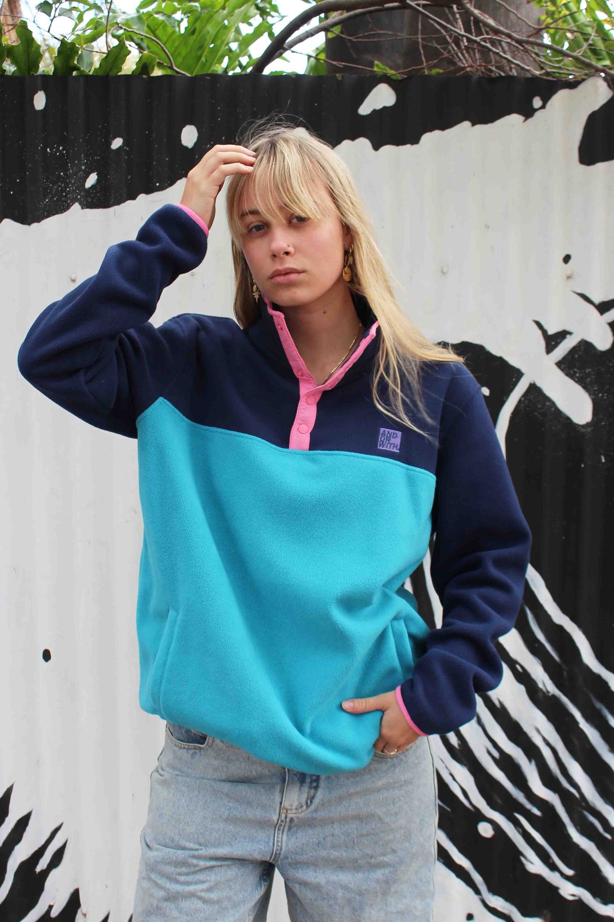 Campfire 1/4 Snap Polar Fleece Pullover Aqua