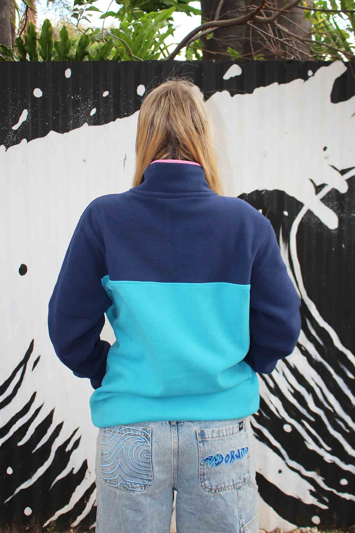 Campfire 1/4 Snap Polar Fleece Pullover Aqua
