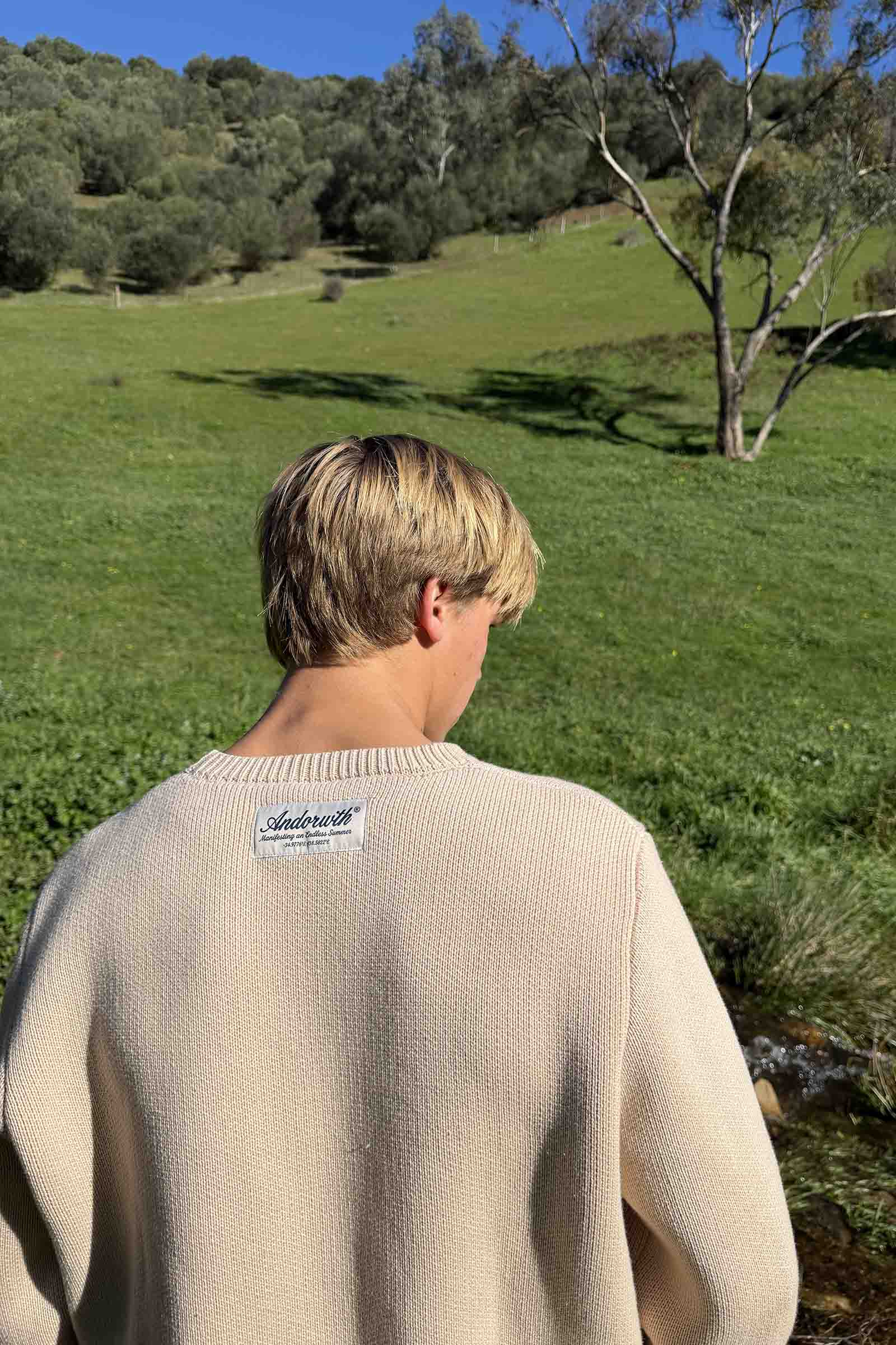 Statement Knitted Sweater Oatmeal