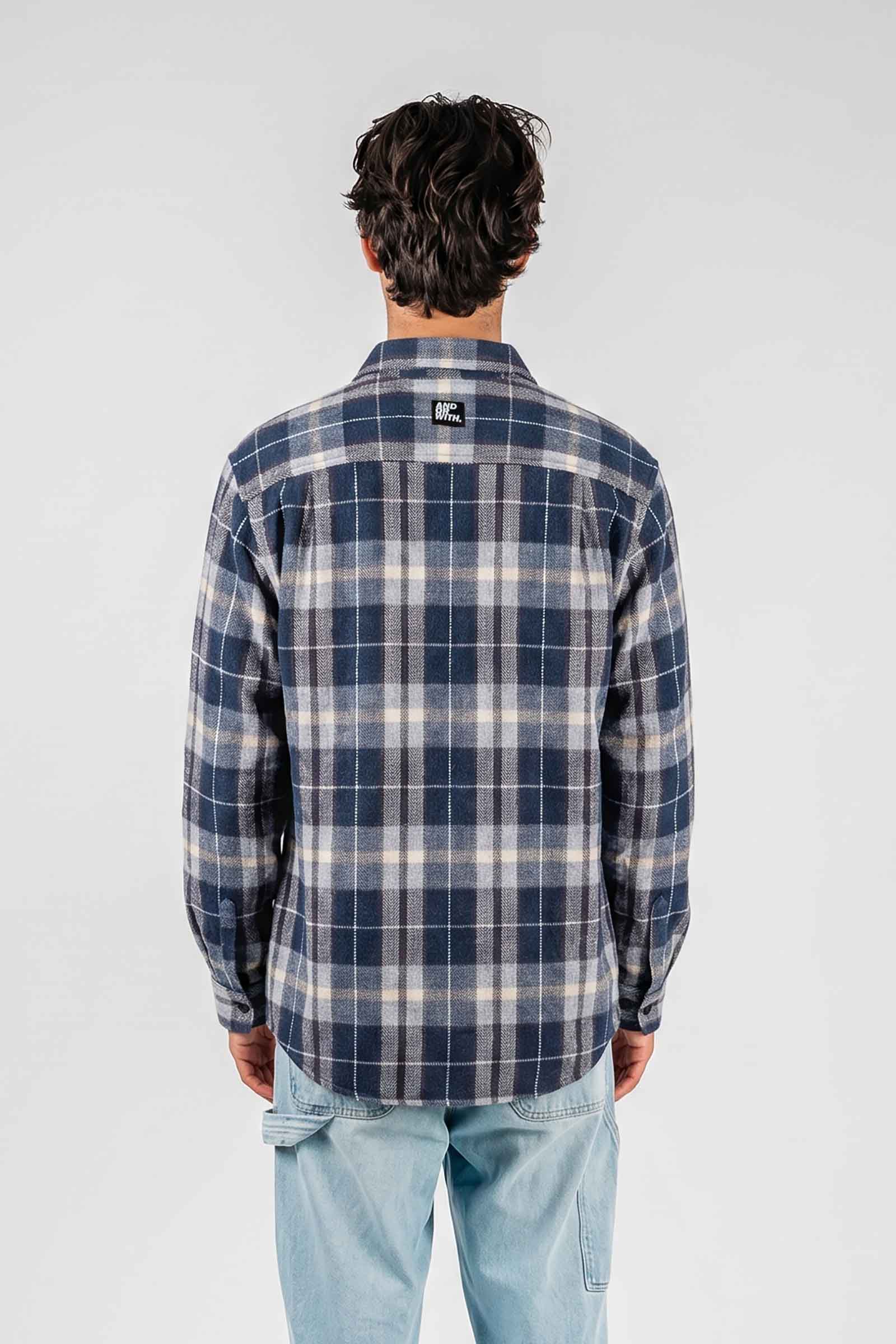 Beached Out Flannel Overshirt Navy / Blue *PRE ORDER* SHIPS 14TH JULY