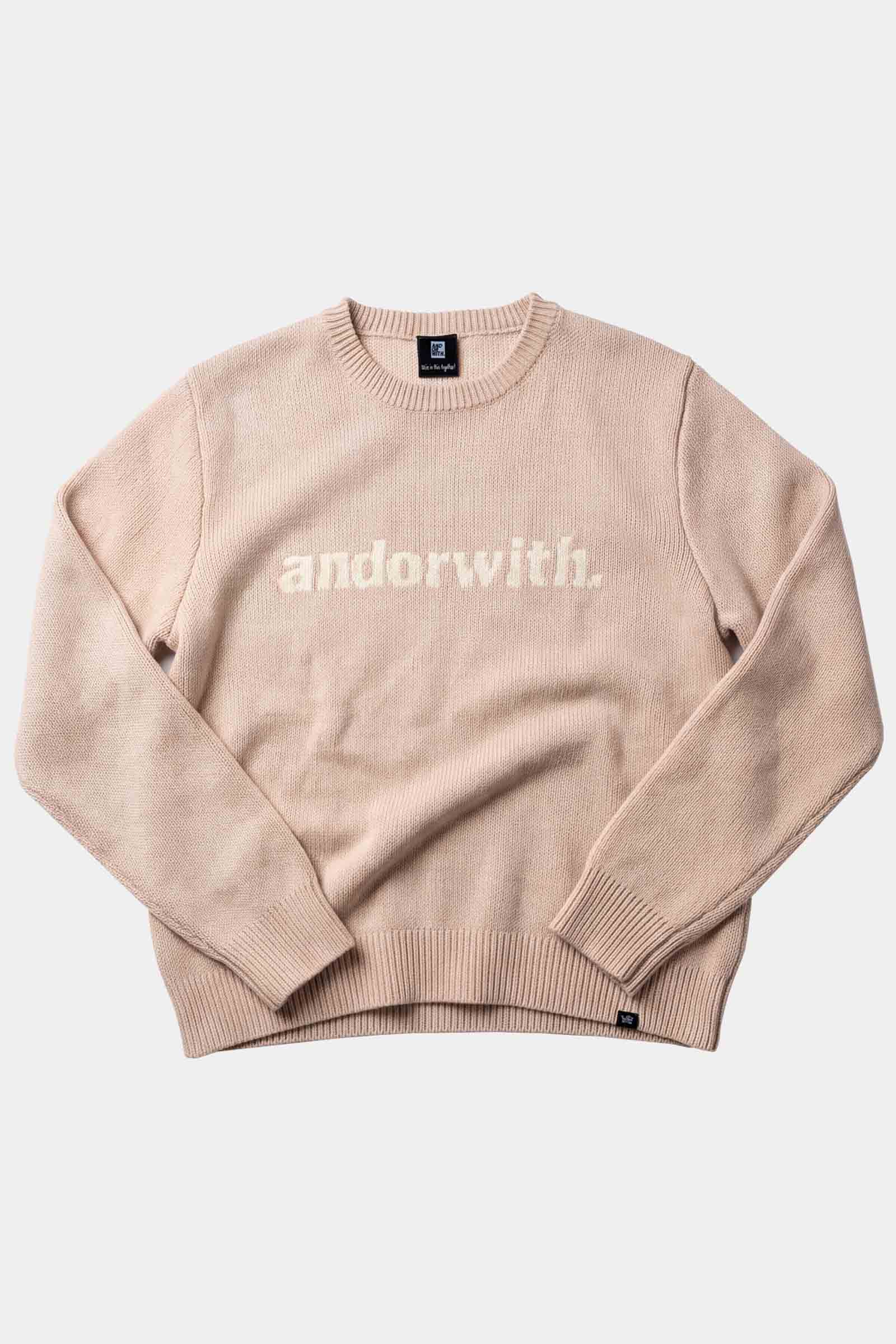 Statement Knitted Sweater Oatmeal