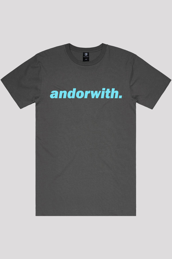 unisex-100% cotton-faded black-T-Shirt-andorwith-surf-skate-wear
