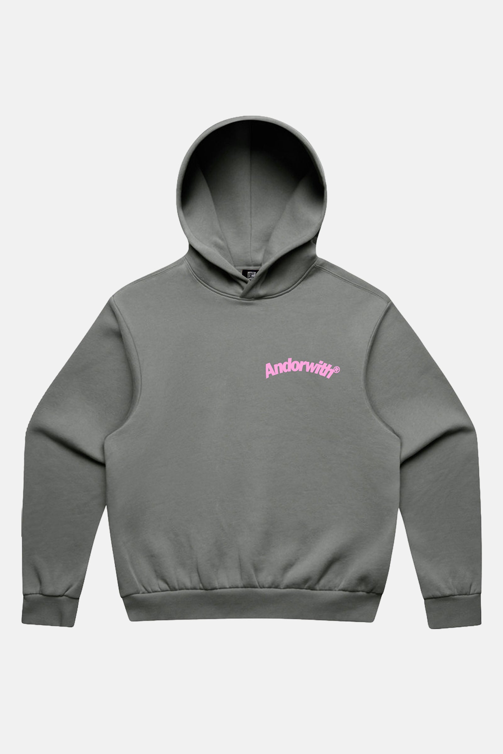 Swoop Box Fit Hoodie Slate Grey