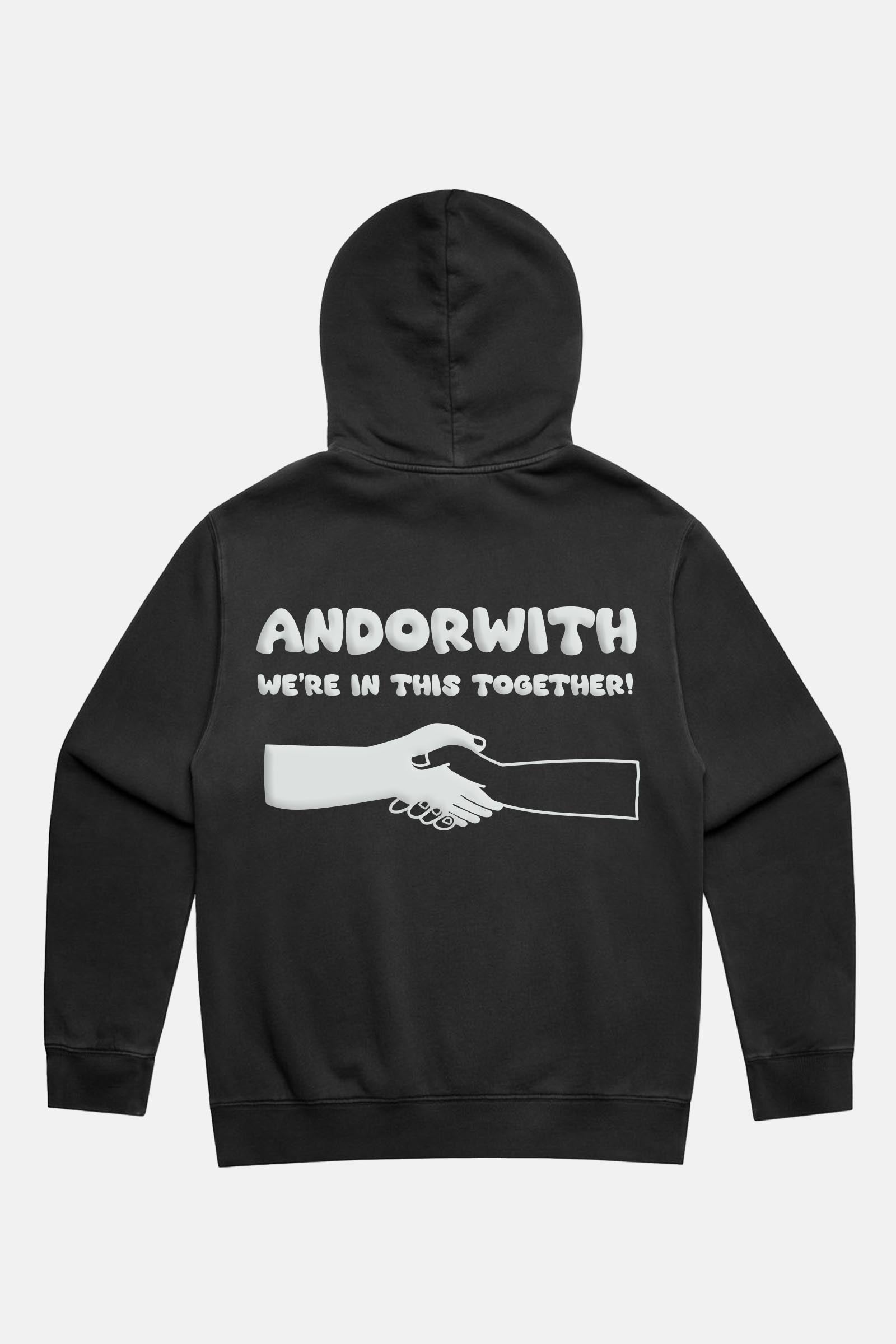 We're In This Together Hoodie Faded Black