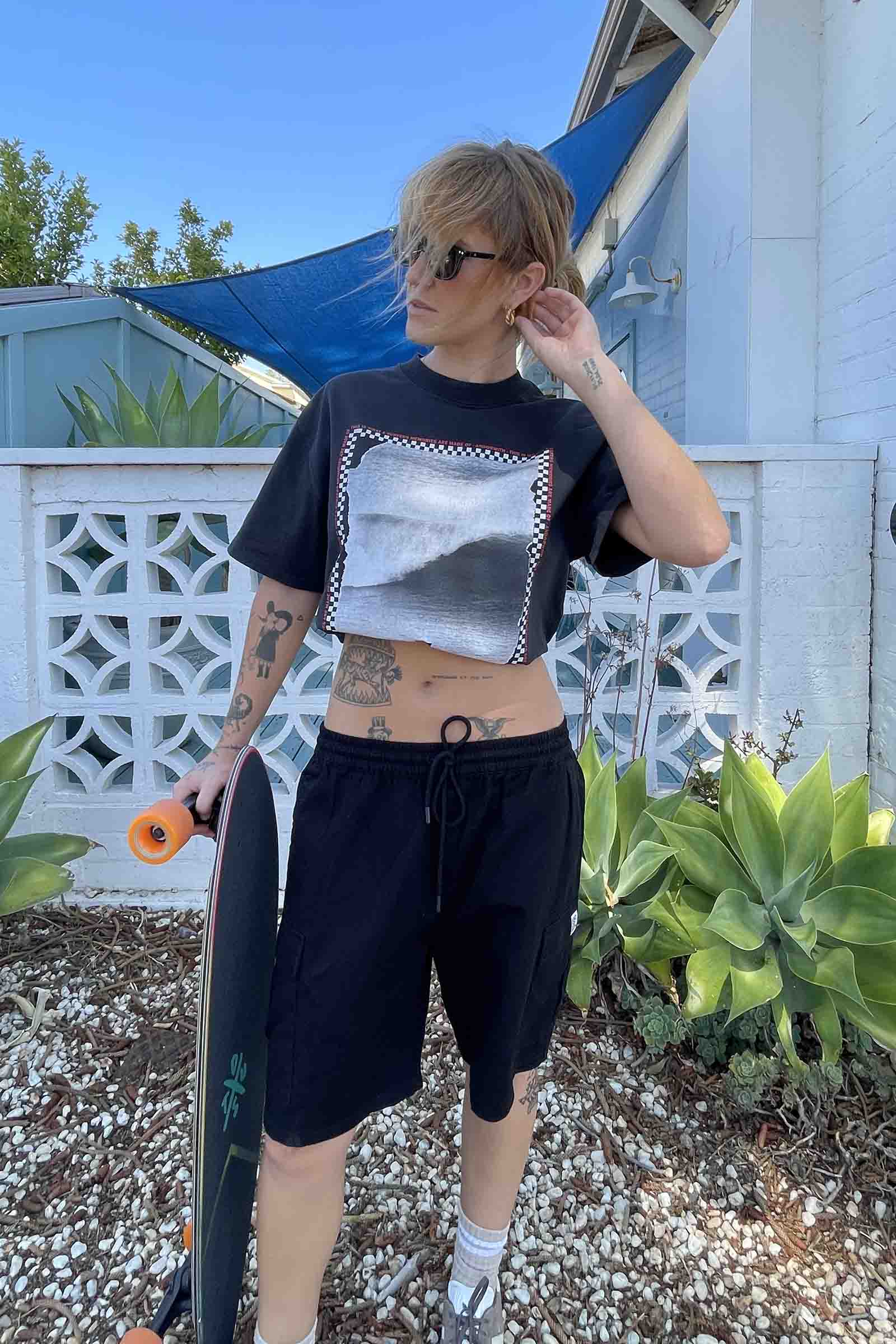 Surfers Memories Oversized Tee Vintage Black