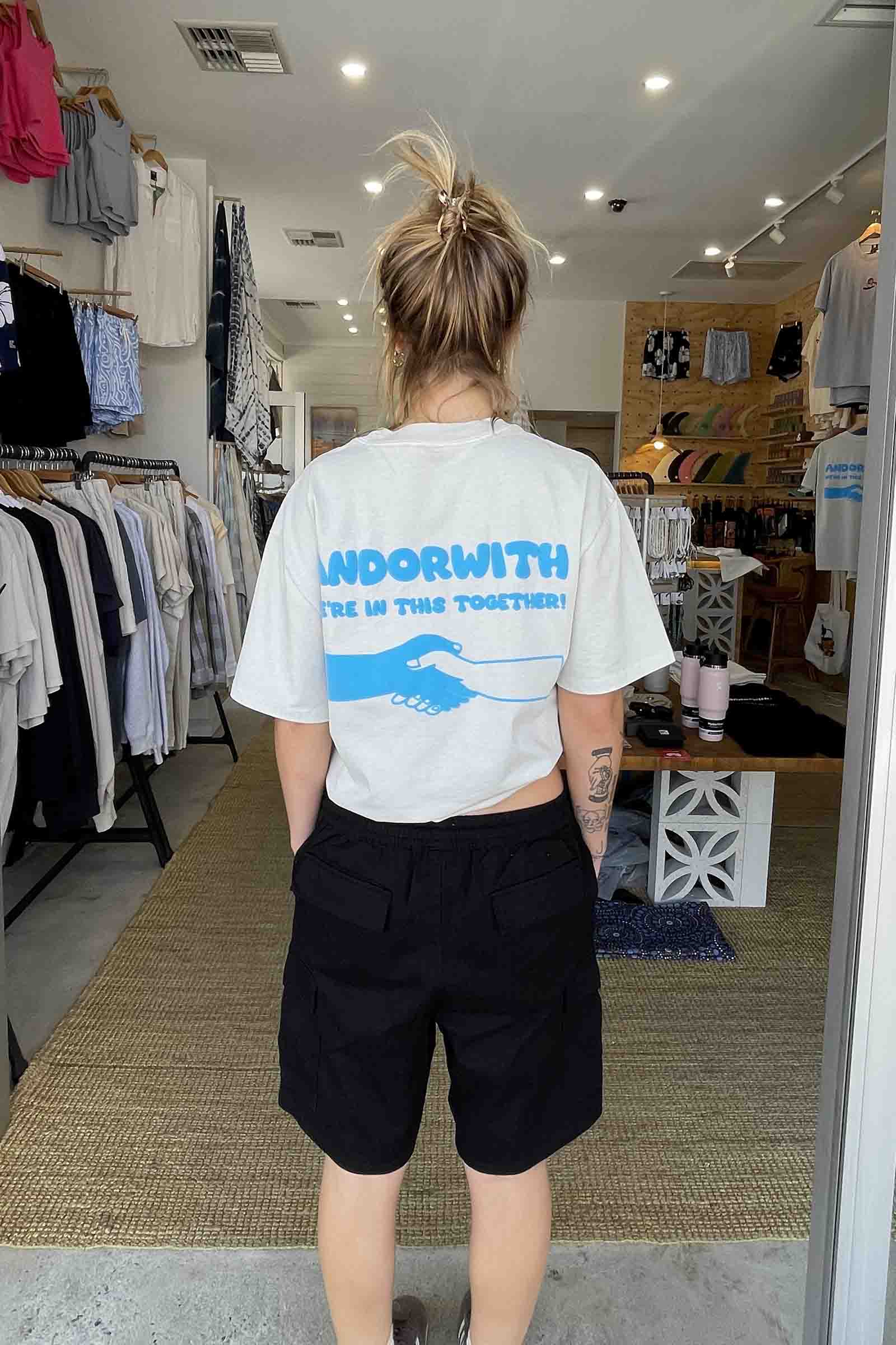 We're In This Together Oversized Tee Bone