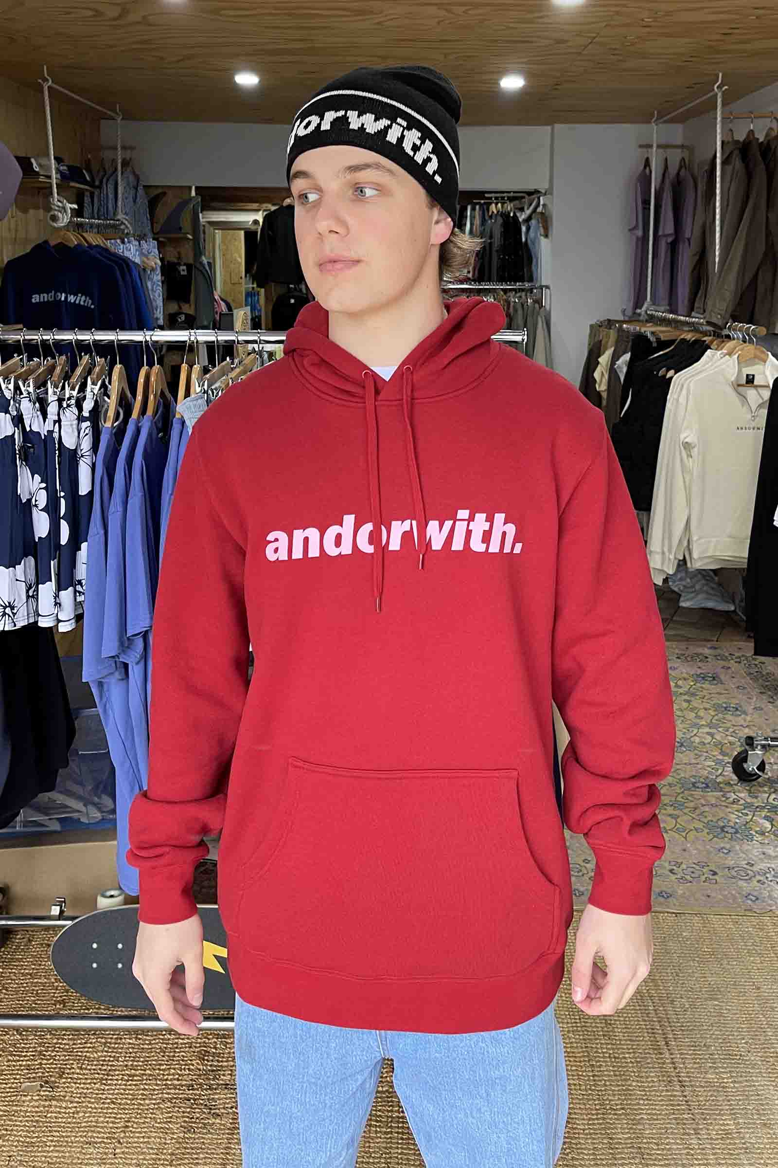 Statement Hoodie Red