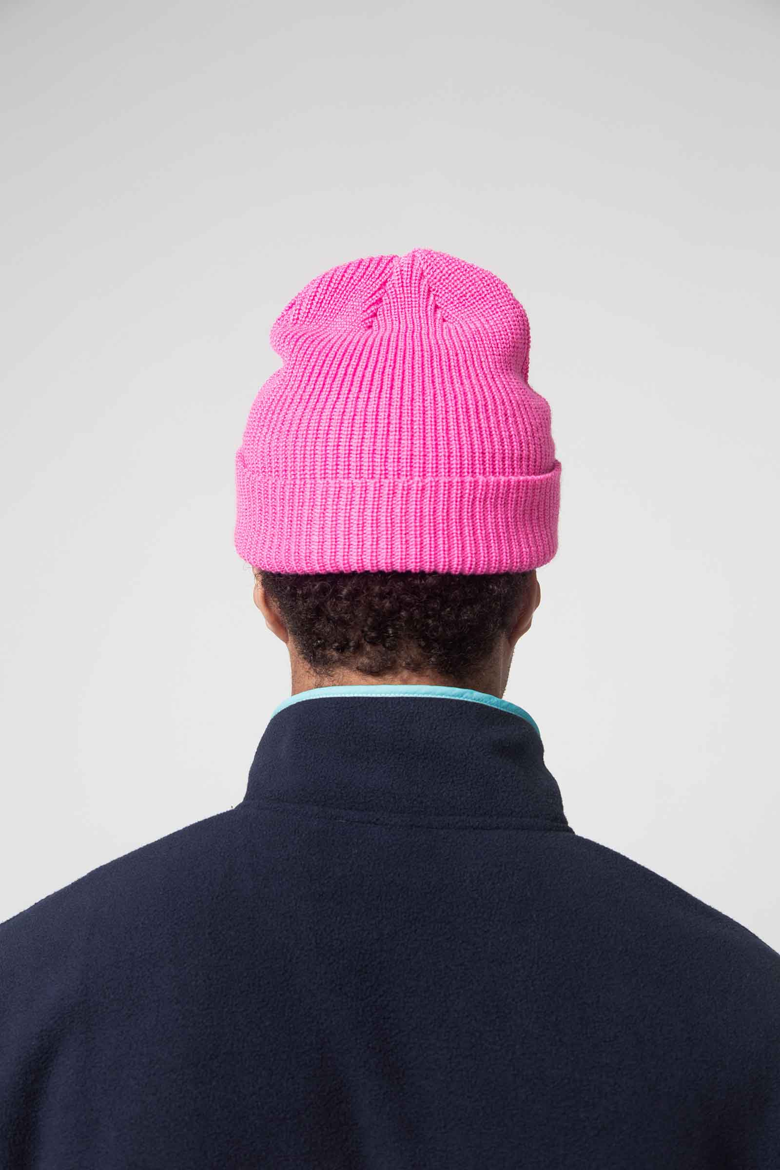 unisex-pink-wool-beanie-andorwith-surf-skate-wear