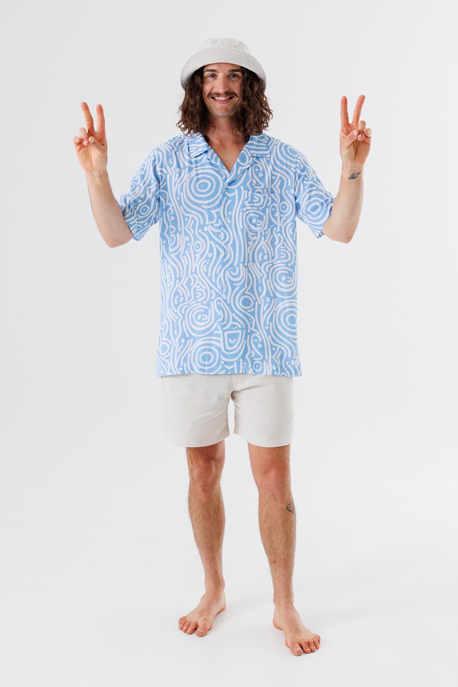 unisex-organic-rayon-shirt-blue-andorwith-surf-skate-wear