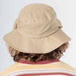 Logo Hemp Bucket Hat Tan