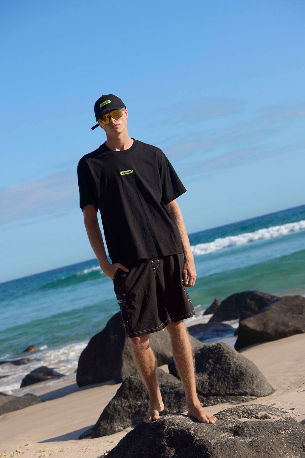 Green Pill Box Tee Black