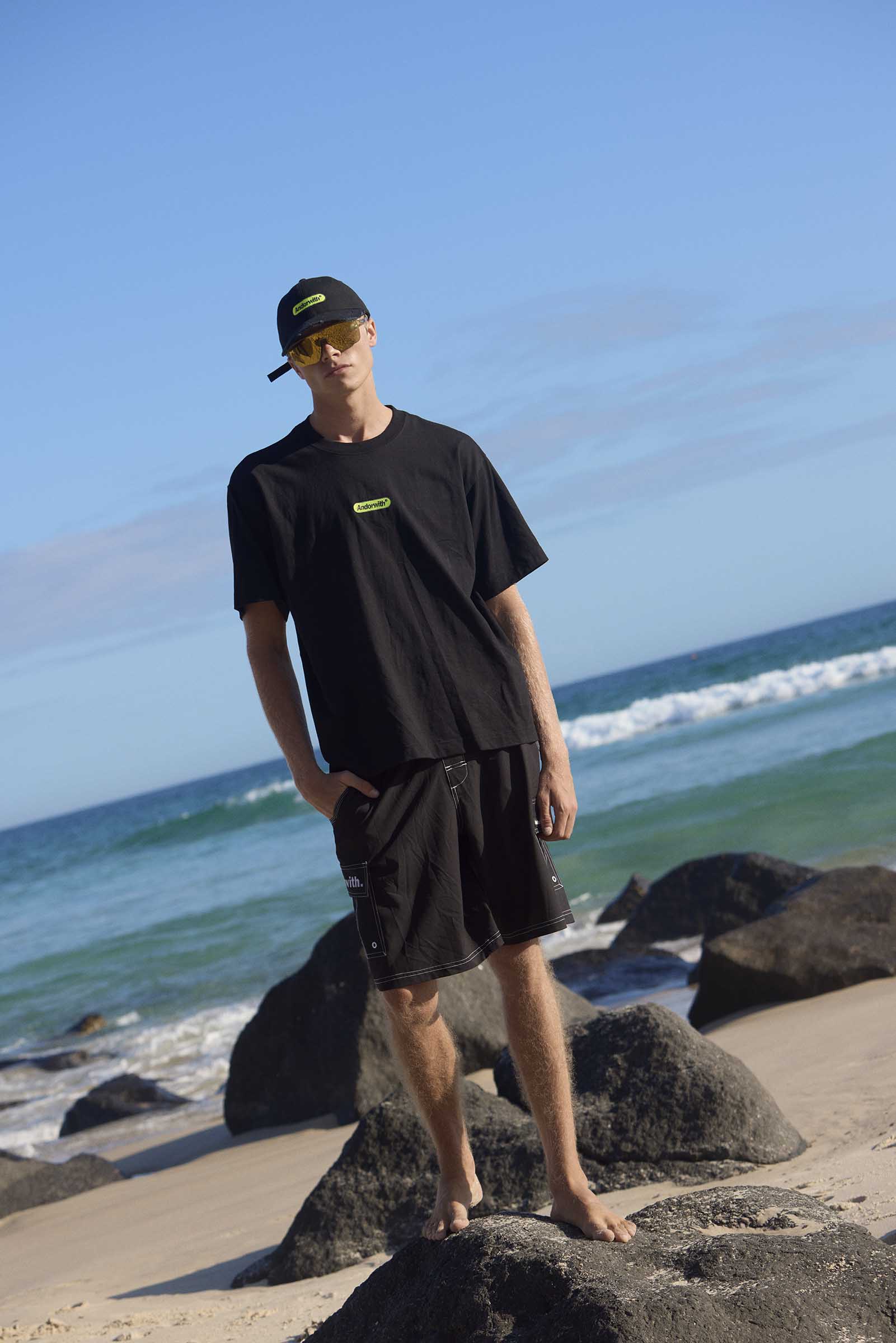 Green Pill Box Tee Black