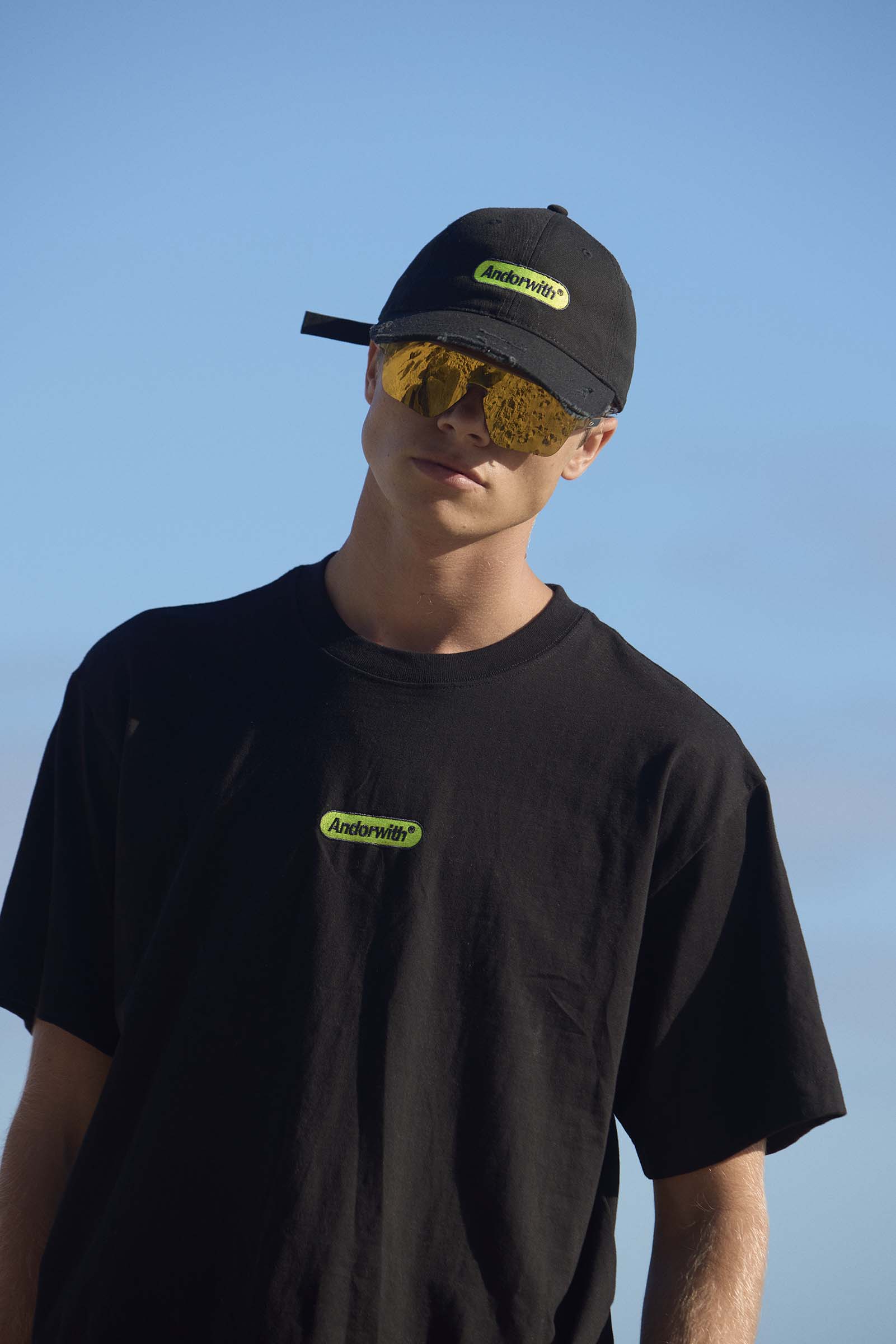 Green Pill Box Tee Black