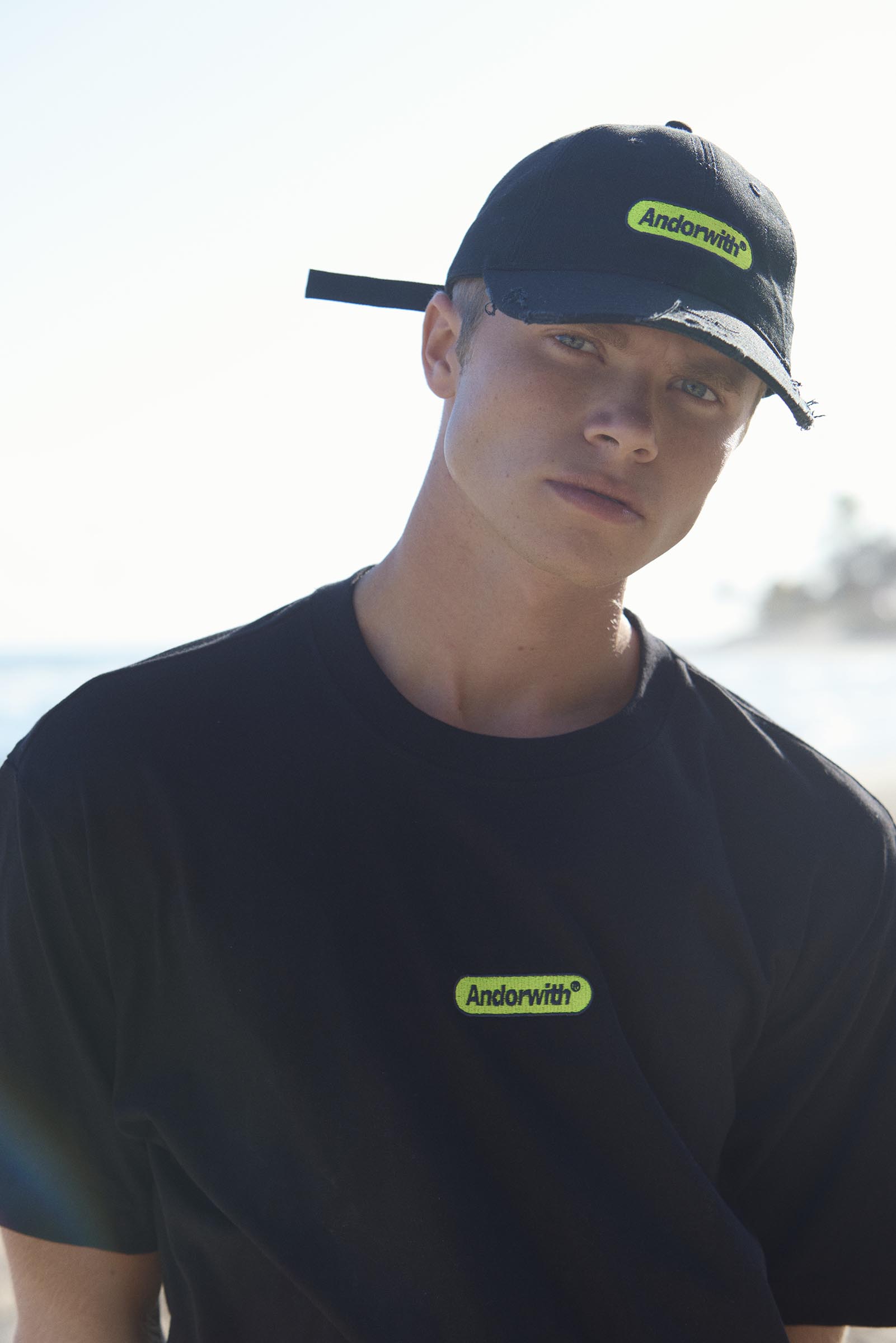 Green Pill Distressed Cap Black