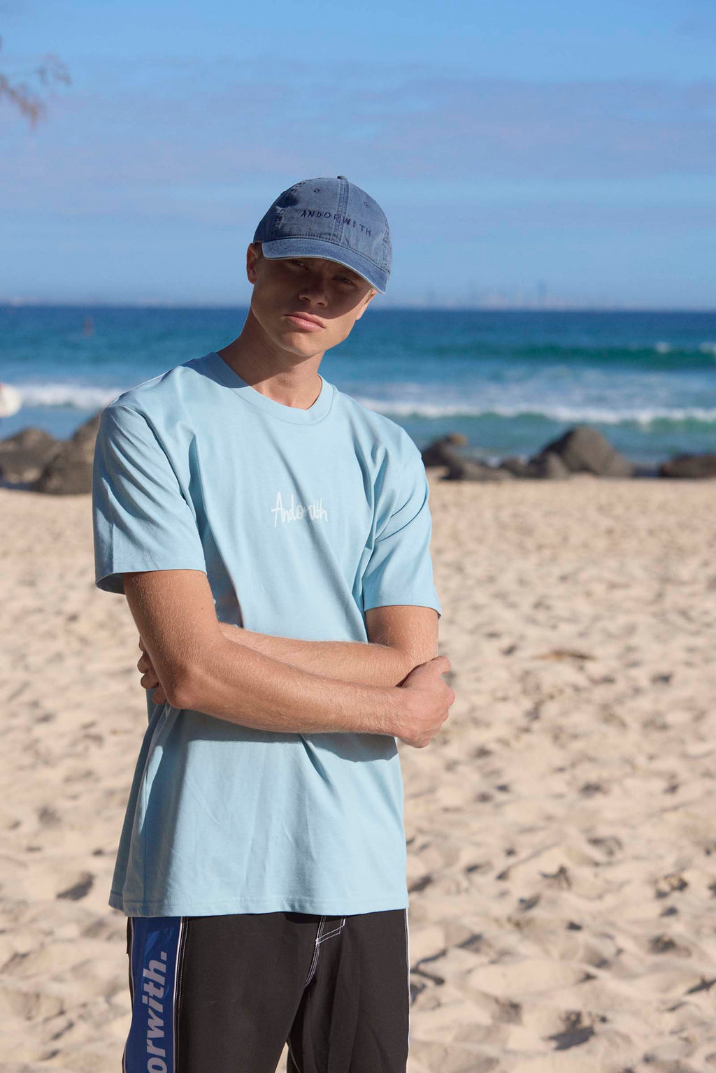 Weekend Getaways Tee Pale Blue