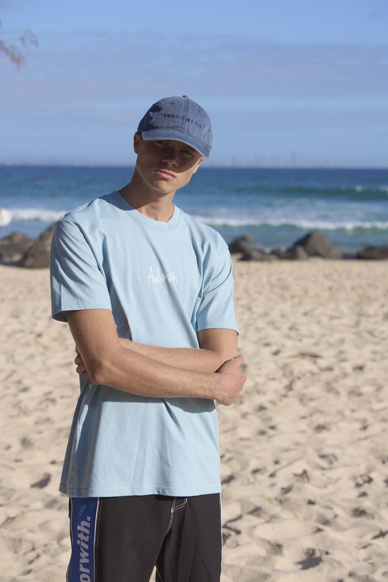 Weekend Getaways Tee Pale Blue