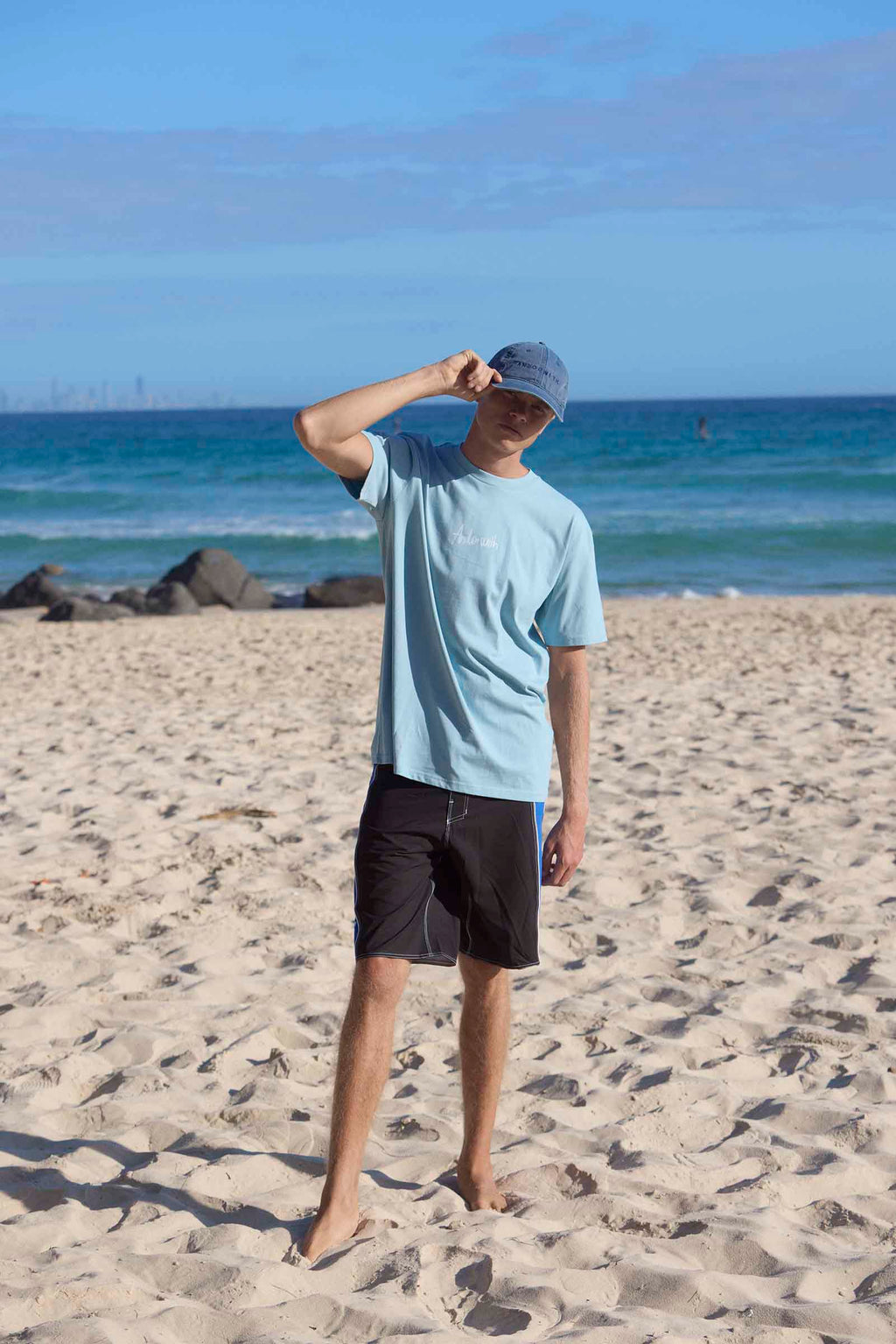 Weekend Getaways Tee Pale Blue