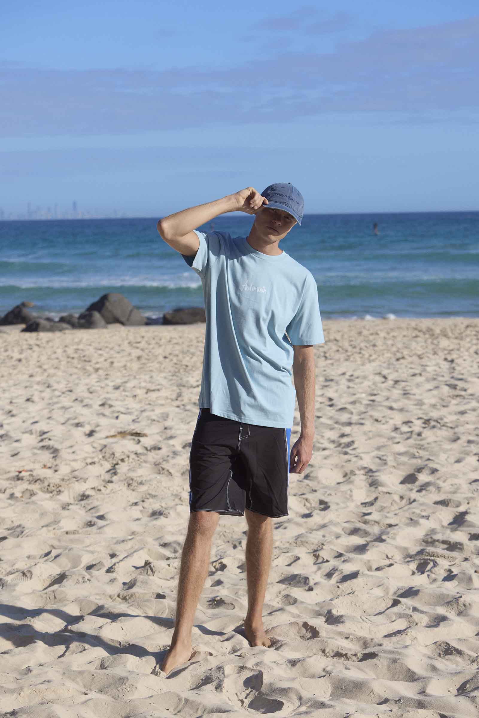 Weekend Getaways Tee Pale Blue