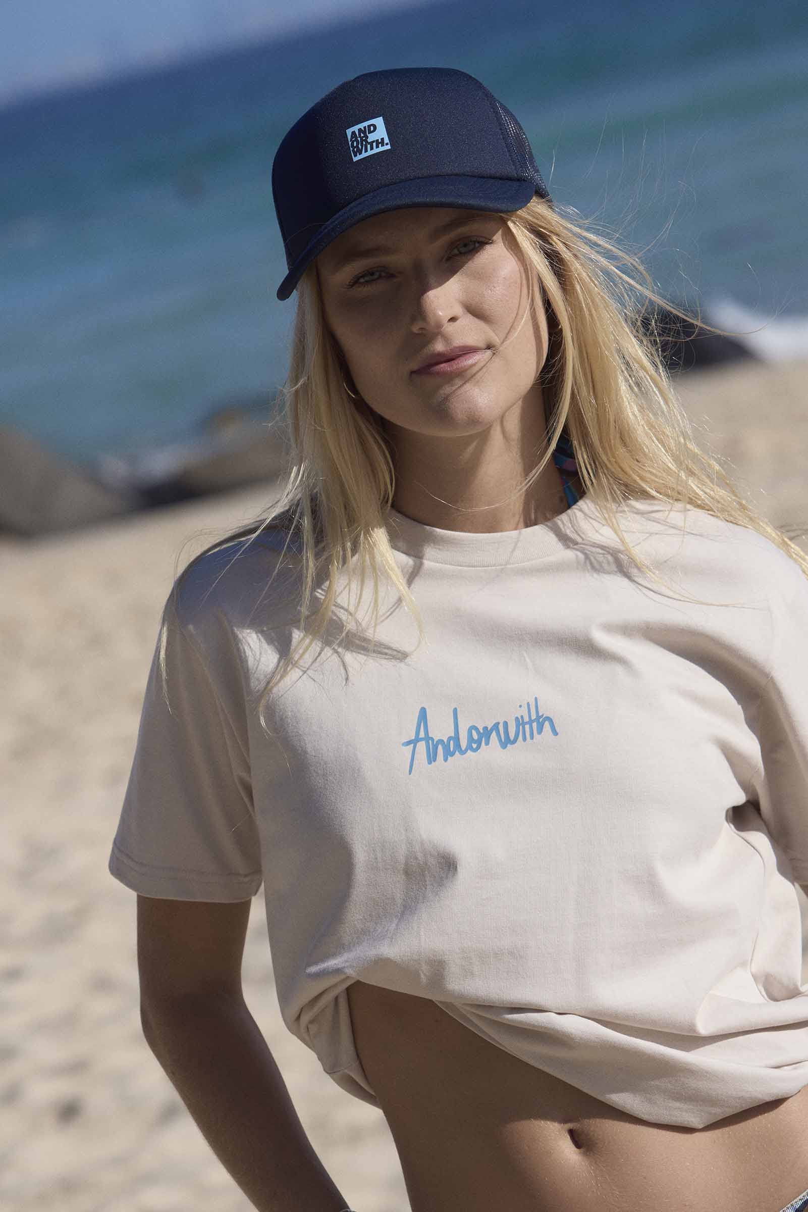 Logo Foam Trucker Hat Navy