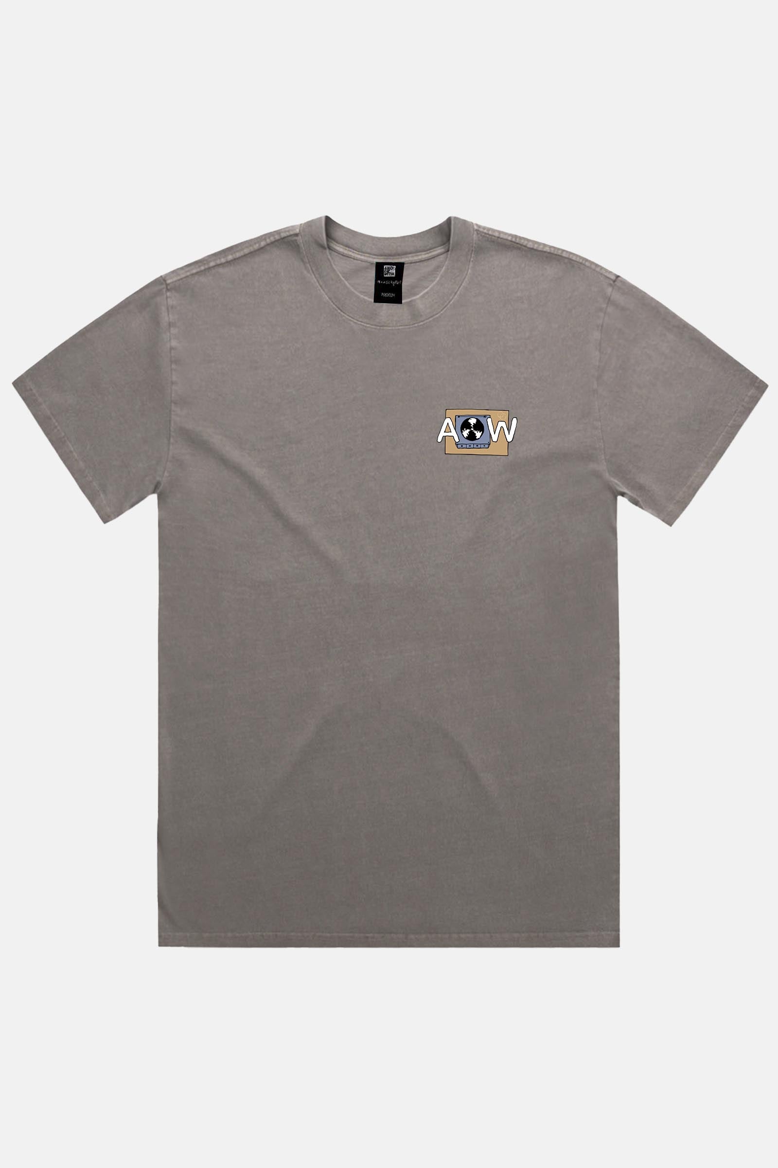 Andorwith Records Box Fit Tee Grey