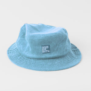 unisex-blue-terry-towlling-bucket-hat-andorwith-surf-skate-wear