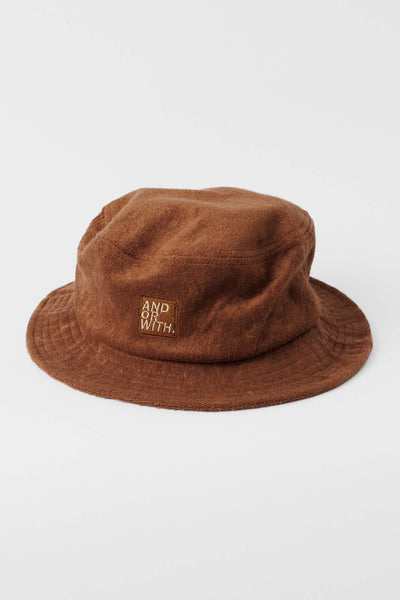 Terry Towelling Bucket Hat Blue | Andorwith surfwear Australia
